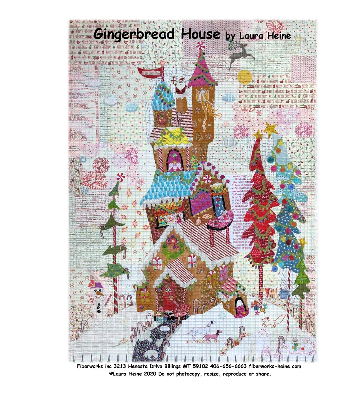 Gingerbread House Quilt Pattern by Laura Heine