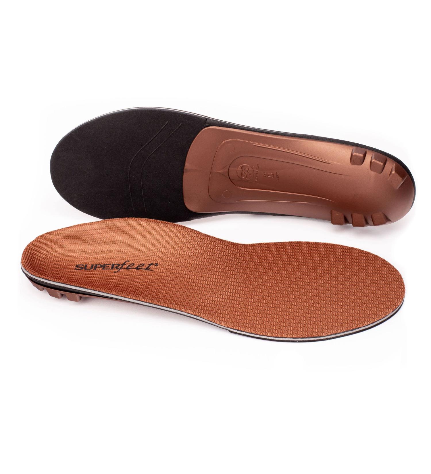 Superfeet Copper Memory Foam Arch Support Insole - Men 9.5-11 / Women 10.5-12 - Buy Online on GoSupps.com