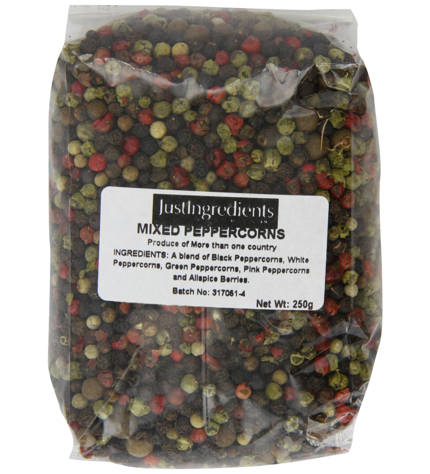 JustIngredients Essentials 5 Pepper Mix 250g - Premium Quality Spice Blend - Buy Online on GoSupps.com