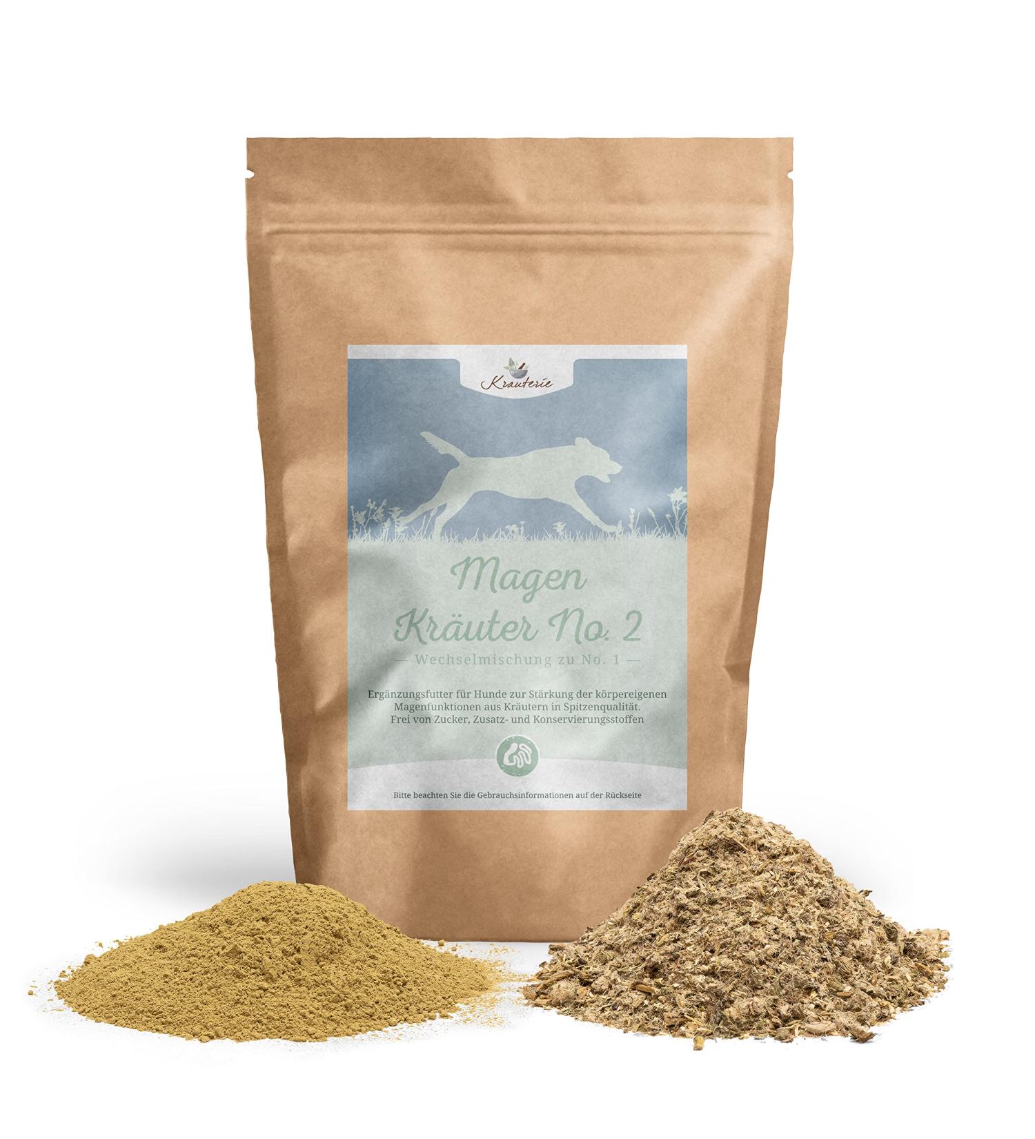 Krautery Stomach Herbs No.2 for Dogs - Premium Quality Supplementary Feed (250g) | Grain-Free Sugar-Free Additive-Free - Buy Online on GoSupps.com