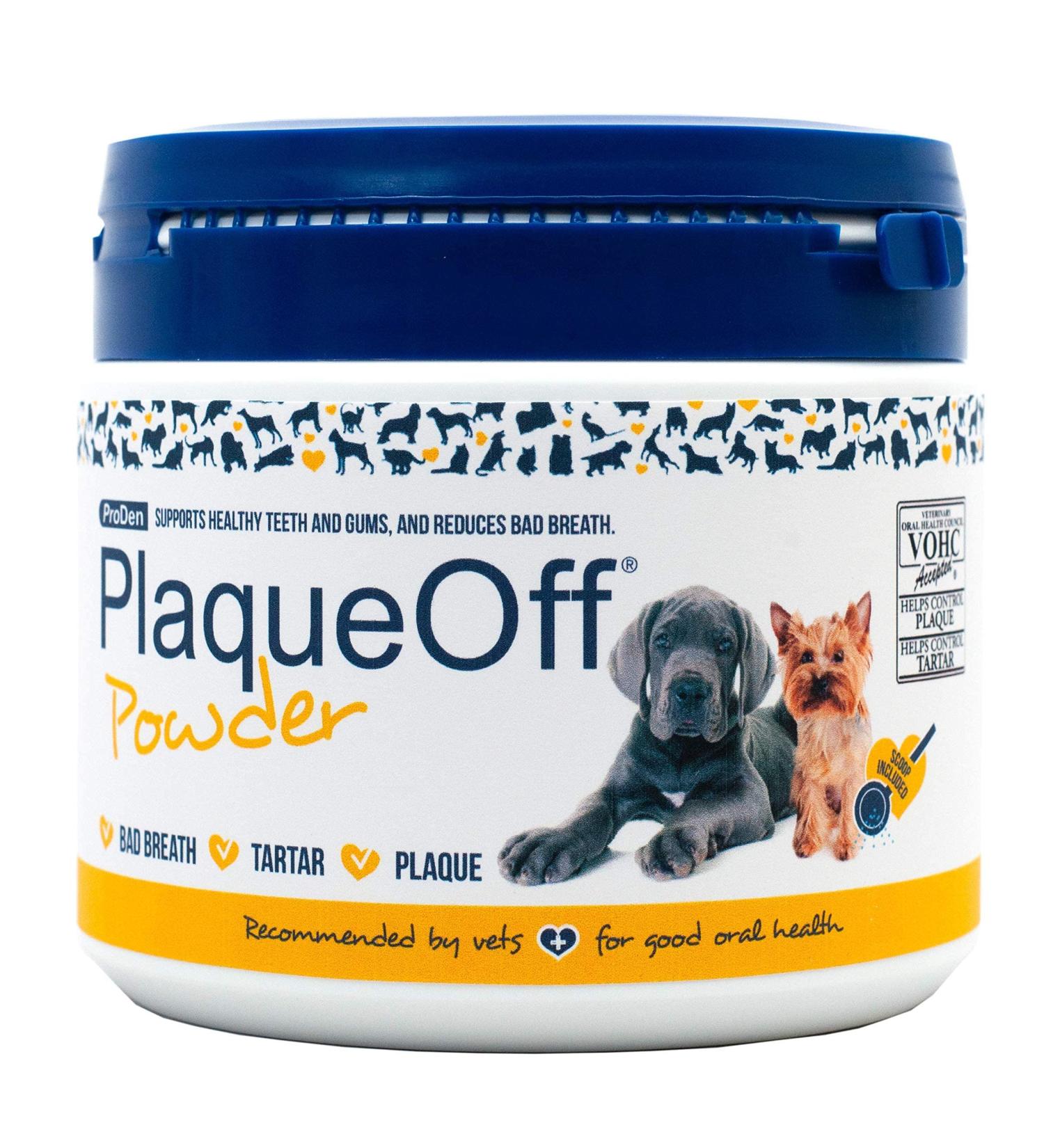 ProDen PlaqueOff Powder 420g - Supports Healthy Teeth, Gums, & Breath in Pets - Buy Online on GoSupps.com