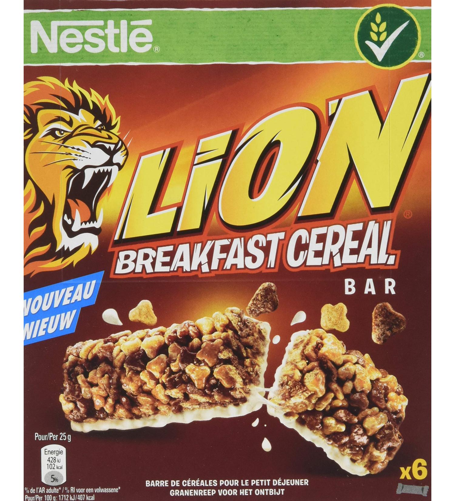 LionNestle 6 Barre de C r ales 25 g - Lot de 8 - Buy Online on GoSupps.com