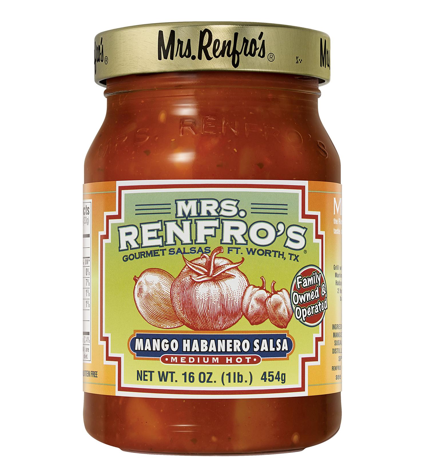 Shop Mrs. Renfro's Mango Habanero Salsa - 16 oz | Flavorful Spicy Salsa - Buy Online on GoSupps.com