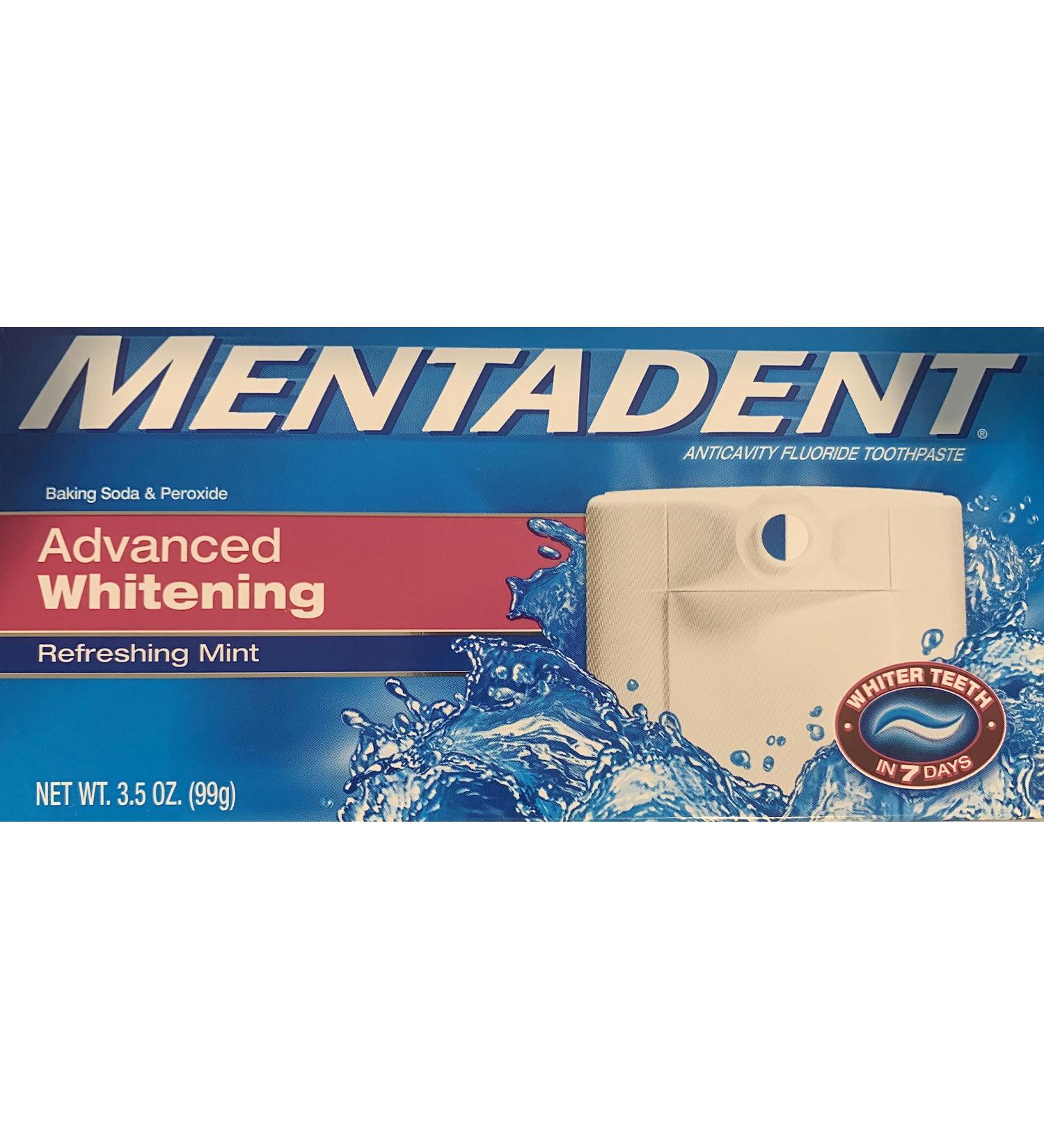 Mentadent Advanced Whitening Refreshing Mint 3.5 fl oz (1) Refill