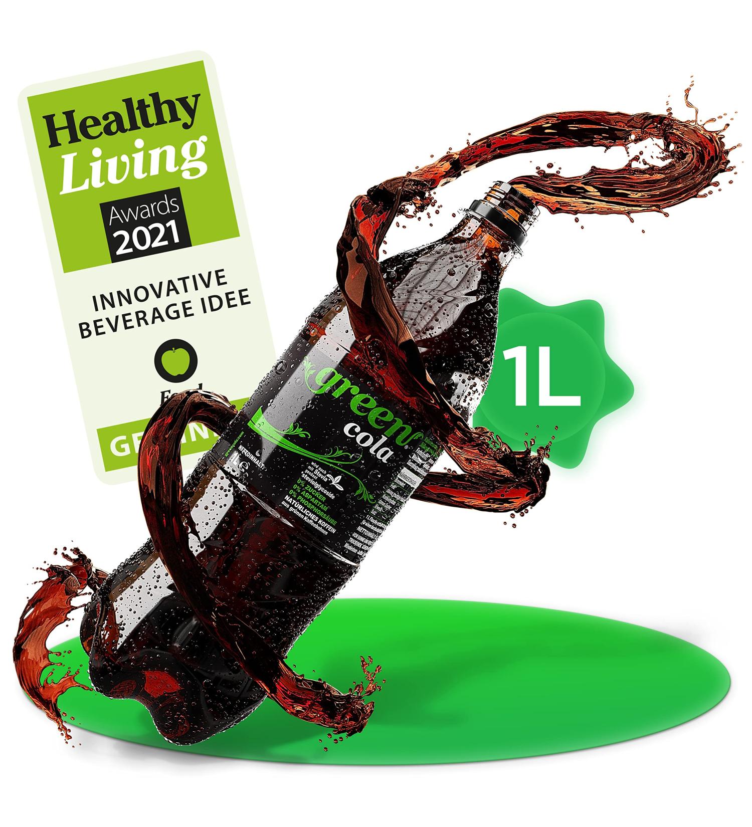 Green Cola DPG PET 6-Pack (6 x 1000ml) - Refreshing Low-Calorie Soda for International Shipping - Buy Online on GoSupps.com