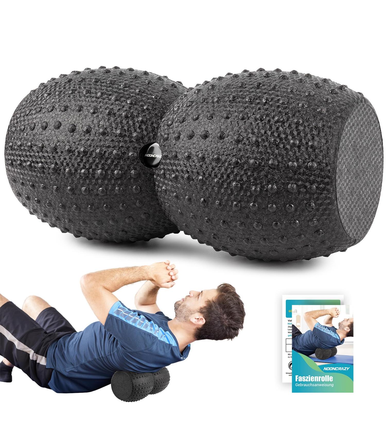 Fascia Roll Spine 34.5x17cm - Back Pain Relief with Recess Medium Hardness & German Guide | Ideal for Beginners & Professionals - Buy Online on GoSupps.com