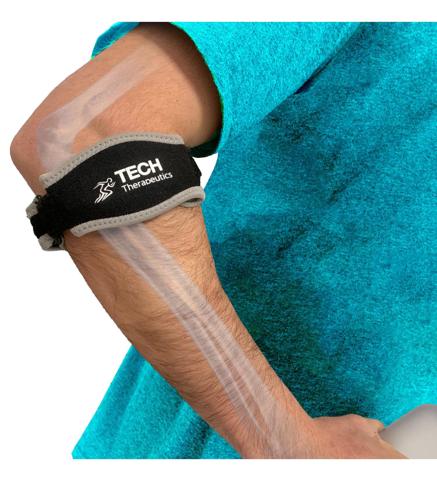 Buy Tech Therapeutics Ellenbogen Clasp for Tennis Elbow Tendonitis & Golfer's Arm | Optimal Support for Gym CrossFit Weightlifting & More - Buy Online on GoSupps.com