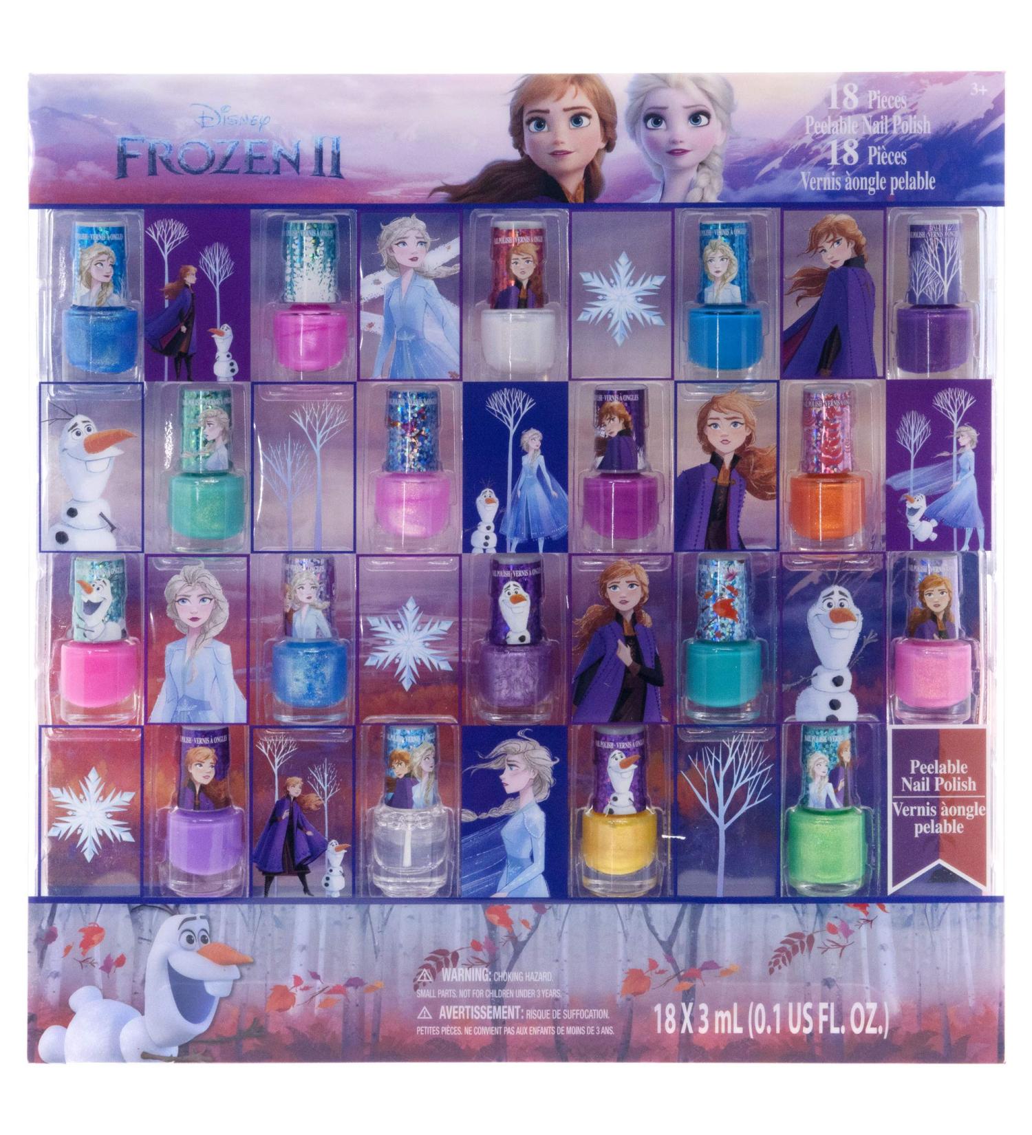 Townley Girl Disney Frozen Peel-Off Nail Polish Set - 18 Pcs for Kids & Teens Ages 3 - Buy Online on GoSupps.com