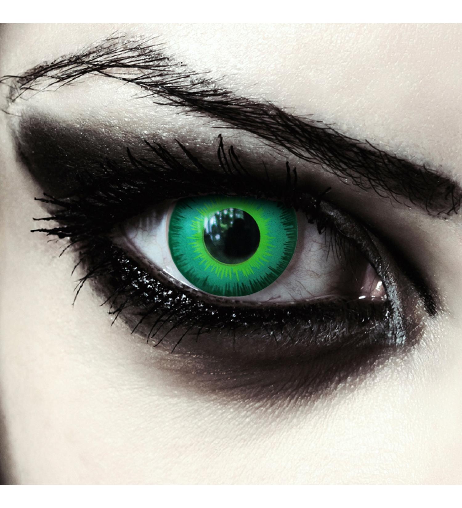 Buy Green Elf Contact Lenses for Halloween | Green Colored Lenses with Free Case (Germany) - Buy Online on GoSupps.com