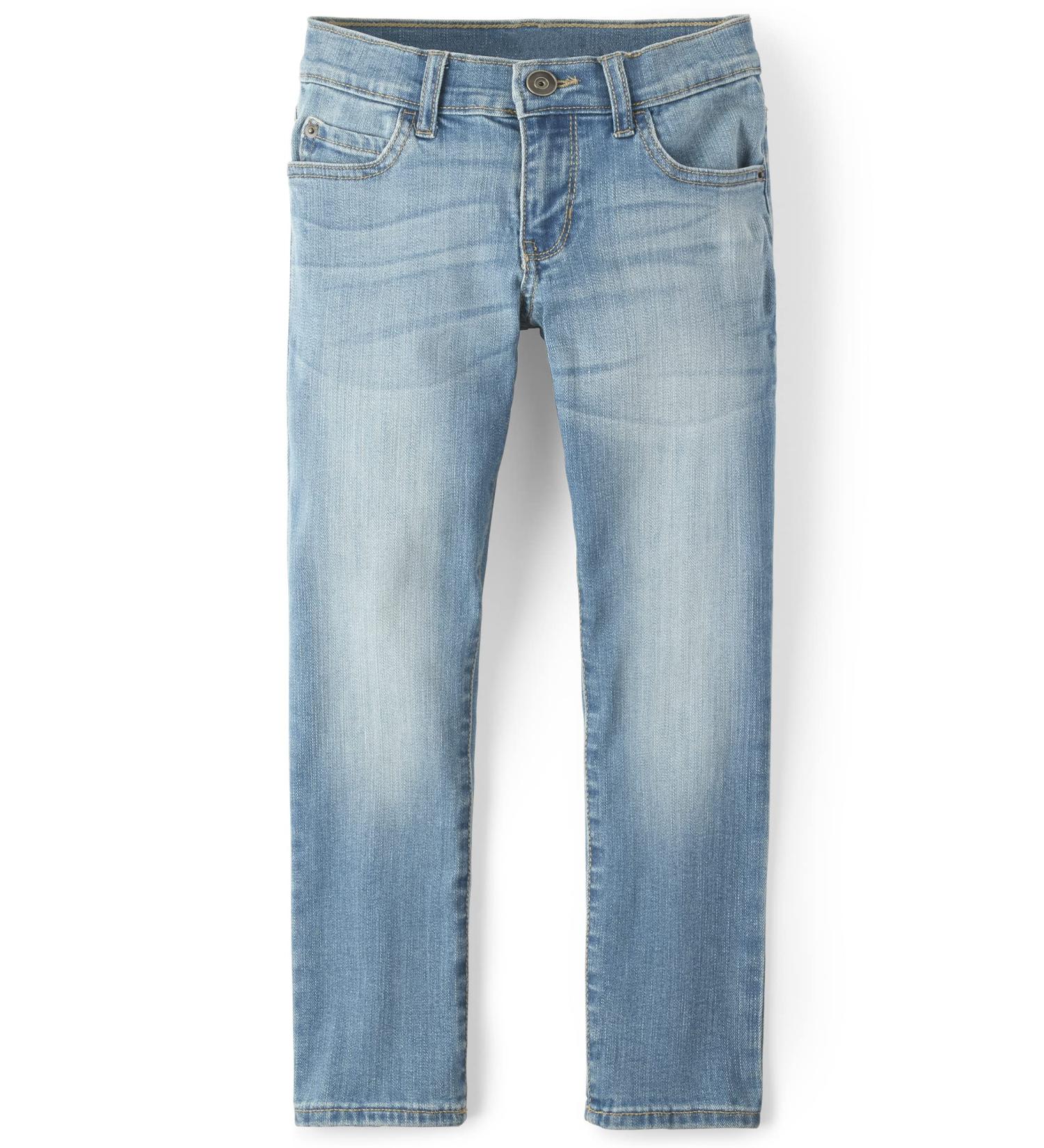 Children's Place Boys Stretch Straight Jeans 7 - Denim | High-Quality Kids Denim - Buy Online on GoSupps.com