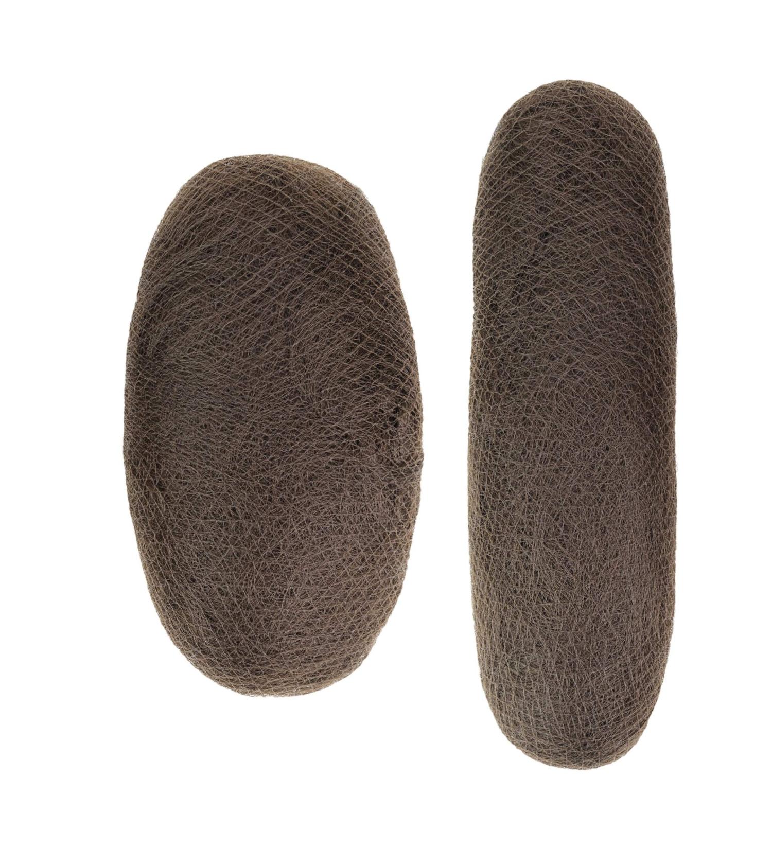 House of Luxx 2 x Volume Hair Pads Padding for Bun Styler Hair Style Updo Hair extensions (Dark Brown)