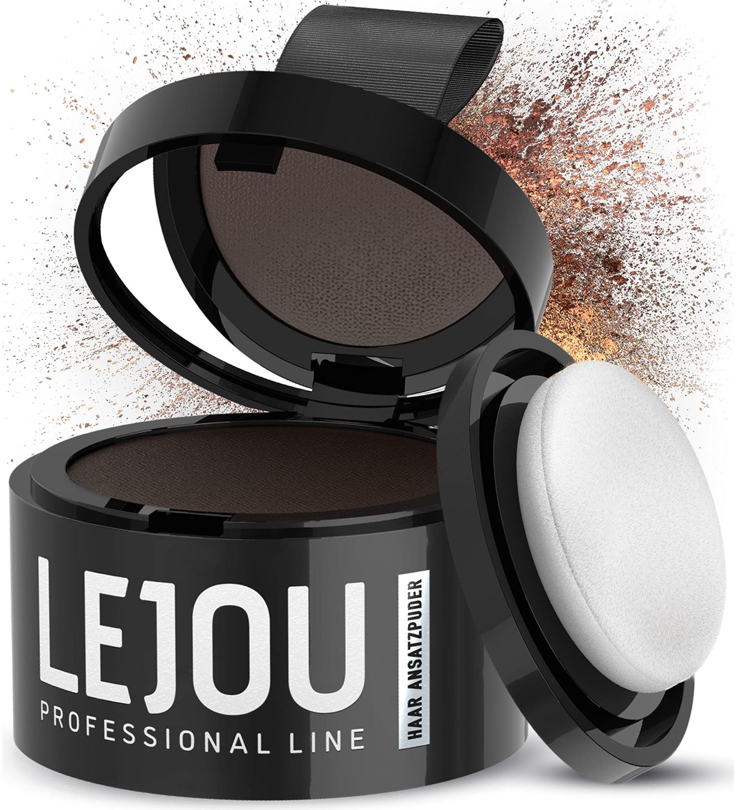 LEJOU Root Powder Black - Waterproof Hair Concealer for Women & Men | Hair Thickening Solution 4g - International Shipping Available - Buy Online on GoSupps.com
