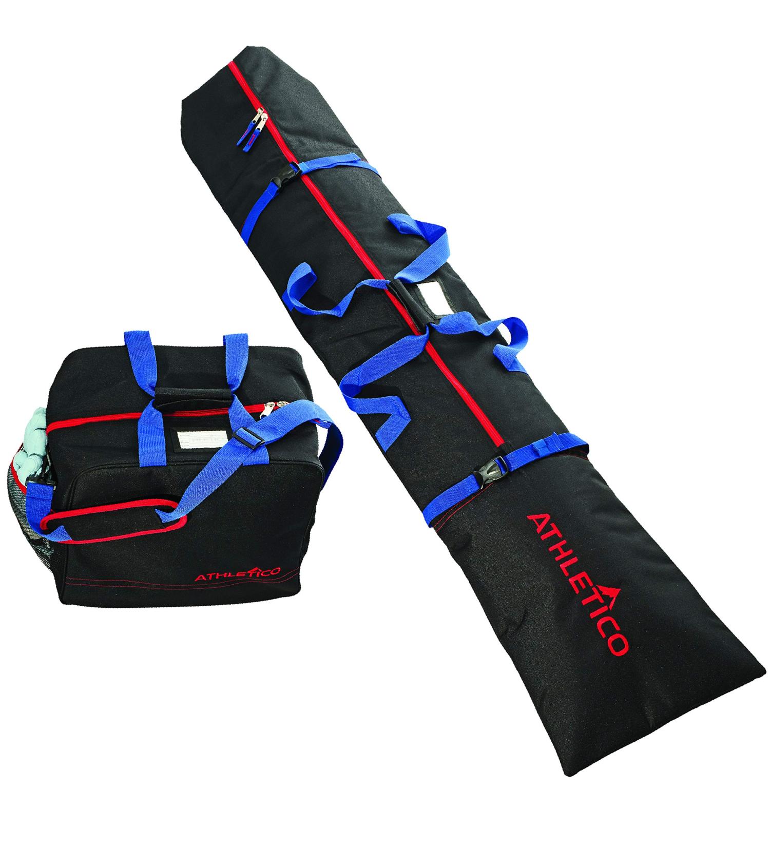 Athletico Youth Black Ski Bag Combo with Padding | Durable & Protective - Buy Online on GoSupps.com