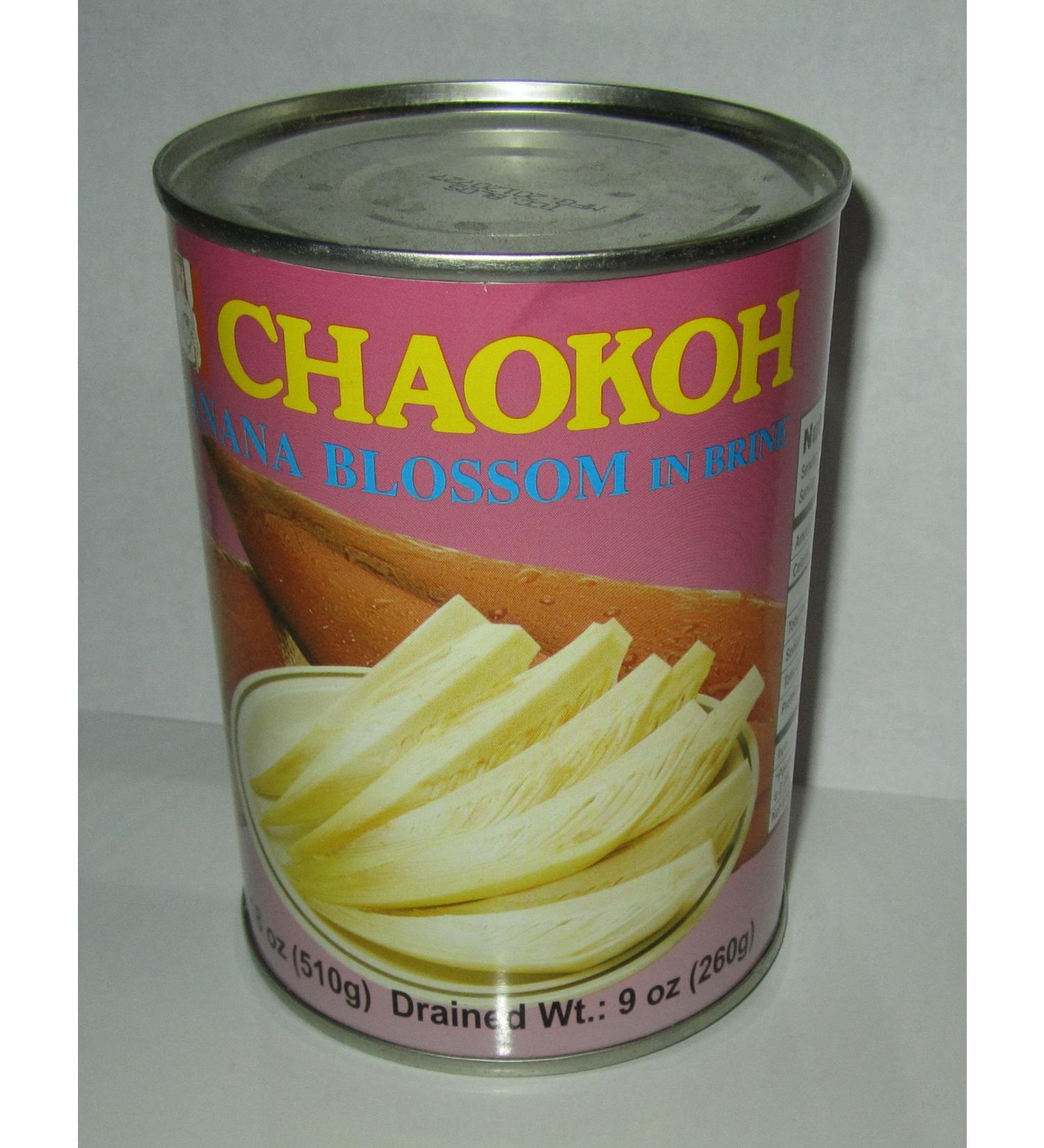 Chaokoh Banana Blossom in Brine Pack of 4 - 260g Per Can (Drained Weight) - Buy Online on GoSupps.com