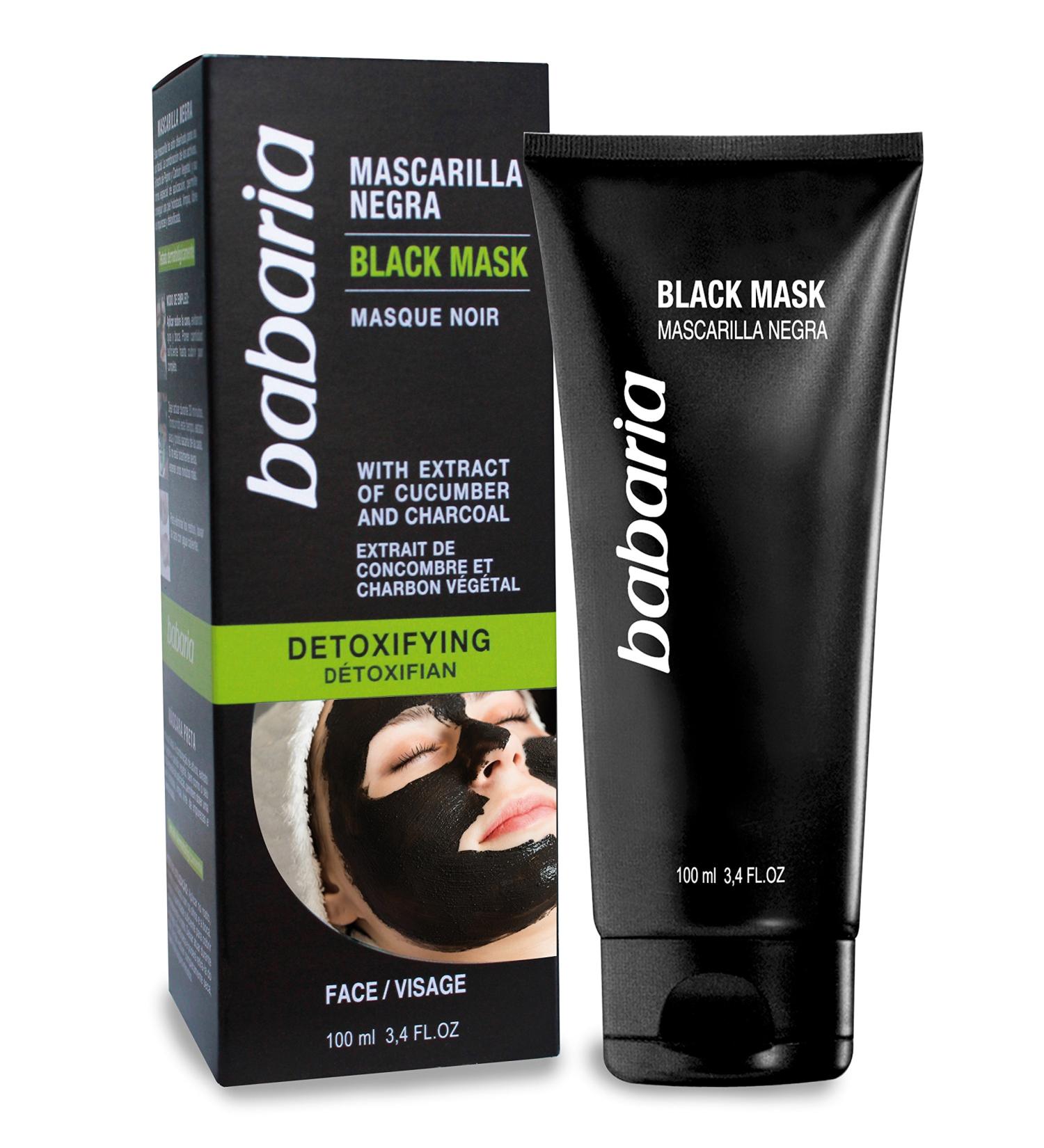 Black Mask Peel Off Mask Blackhead Remover Mask Babaria Charcoal Mask DETOXIFYING 100 ml