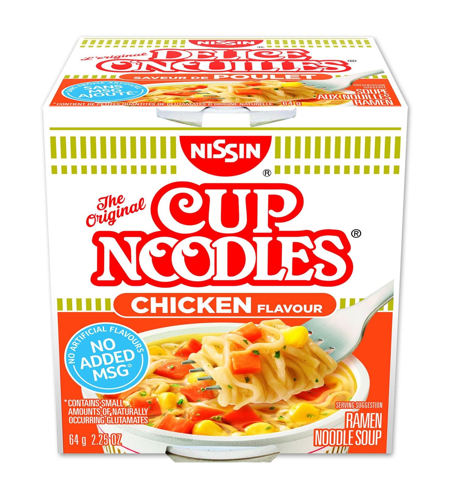 Nissin Cup Noodles Chicken 64 Gram Pack of 12 - Buy Online on GoSupps.com