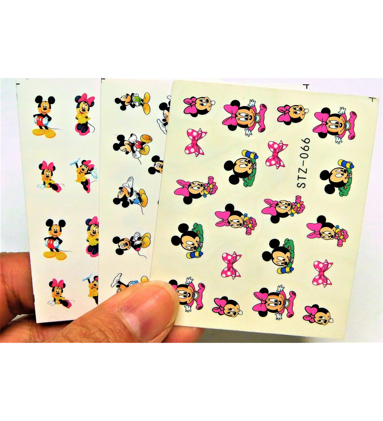 Mix Yellow Dress Minnie Mouse Nail Decal Baby Minnie Mickey Mouse Water transfer Disney Nail Art 2018 - Buy Online on GoSupps.com