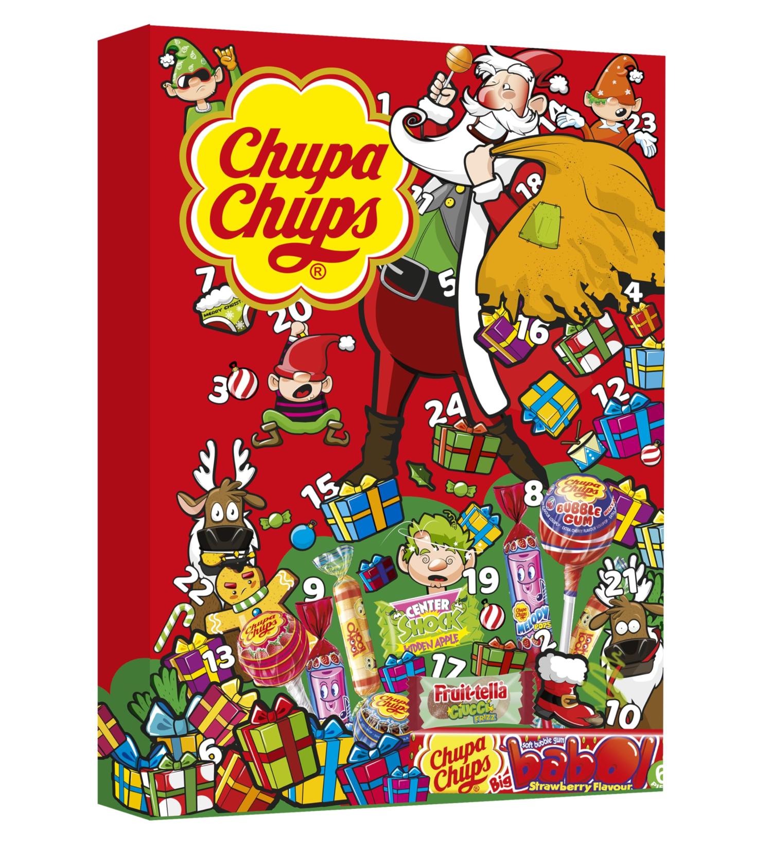 Chupa Chups Advent Calendar Sweet Feast 24 lollipop and chewing gum surprises for Christmas 2020