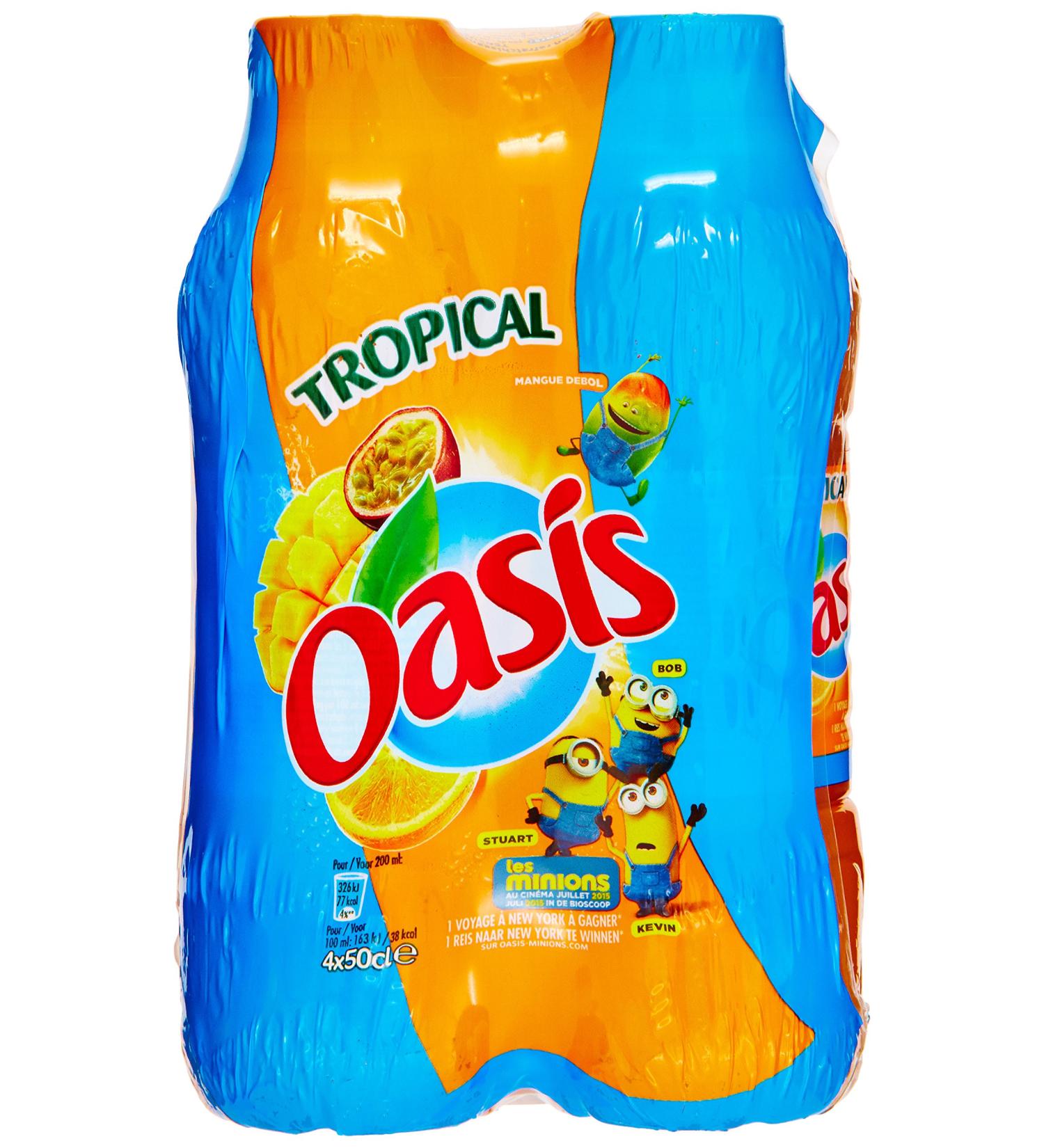 Oasis Tropical 4 x 500ml - Buy Online on GoSupps.com