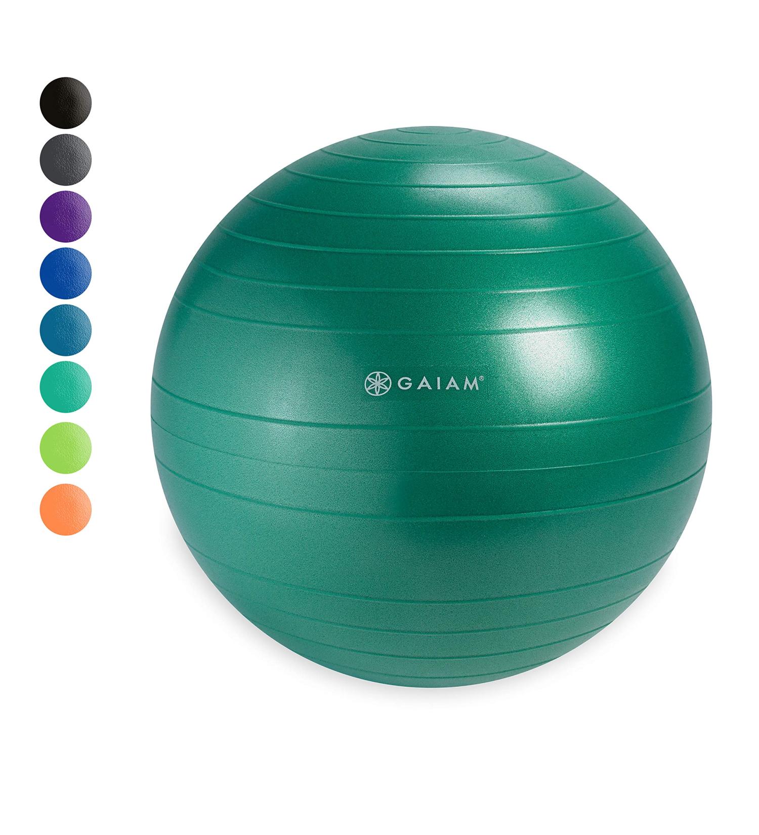 Green 52cm Gaiam Classic Balance Ball Chair Replacement Ball - Buy Online on GoSupps.com