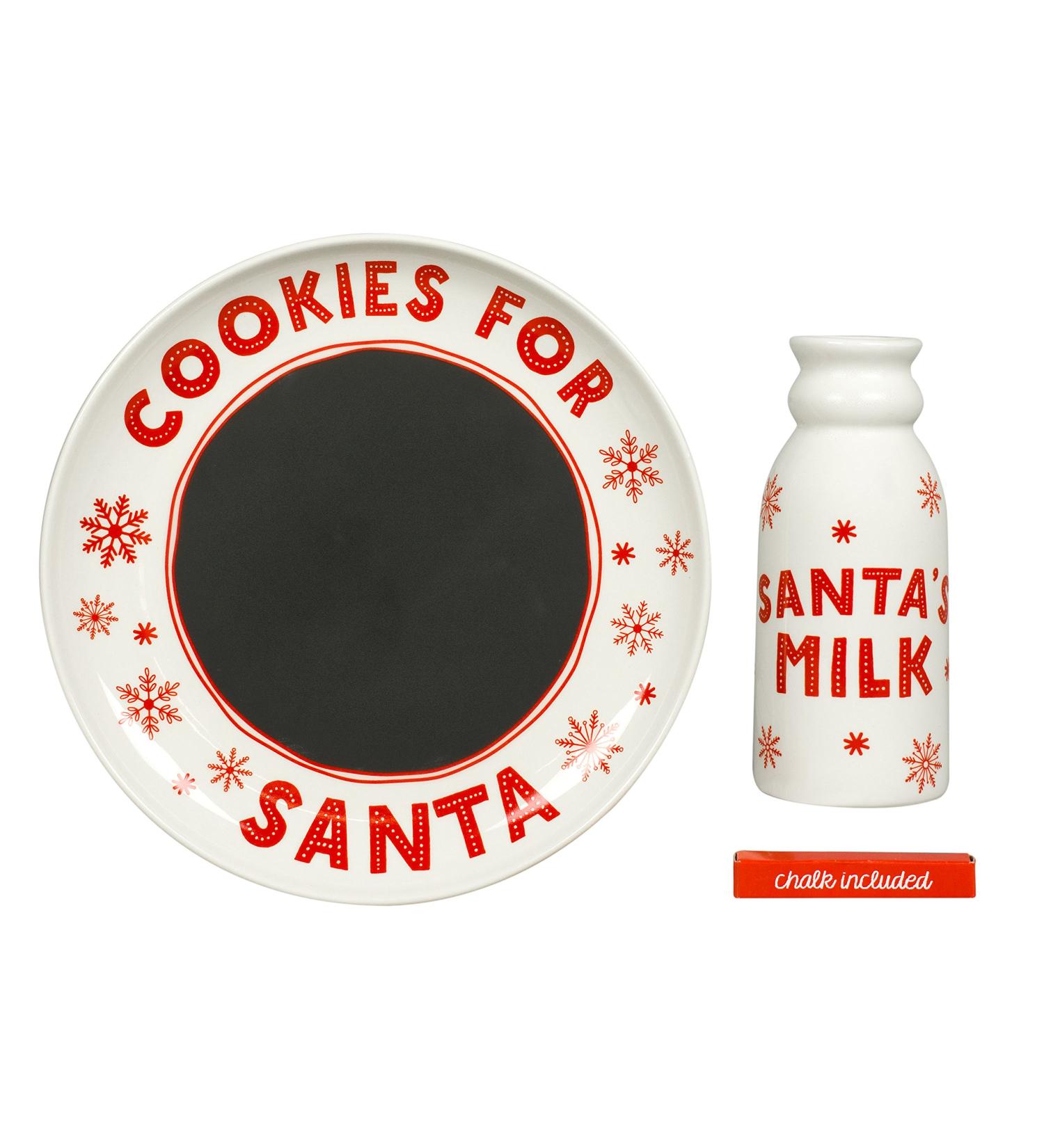 Personalized Santa Cookie Set with Chalkboard Message - Perfect Gift for Kids and Parents | Cookies for Santa Tradition Kit - Buy Online on GoSupps.com