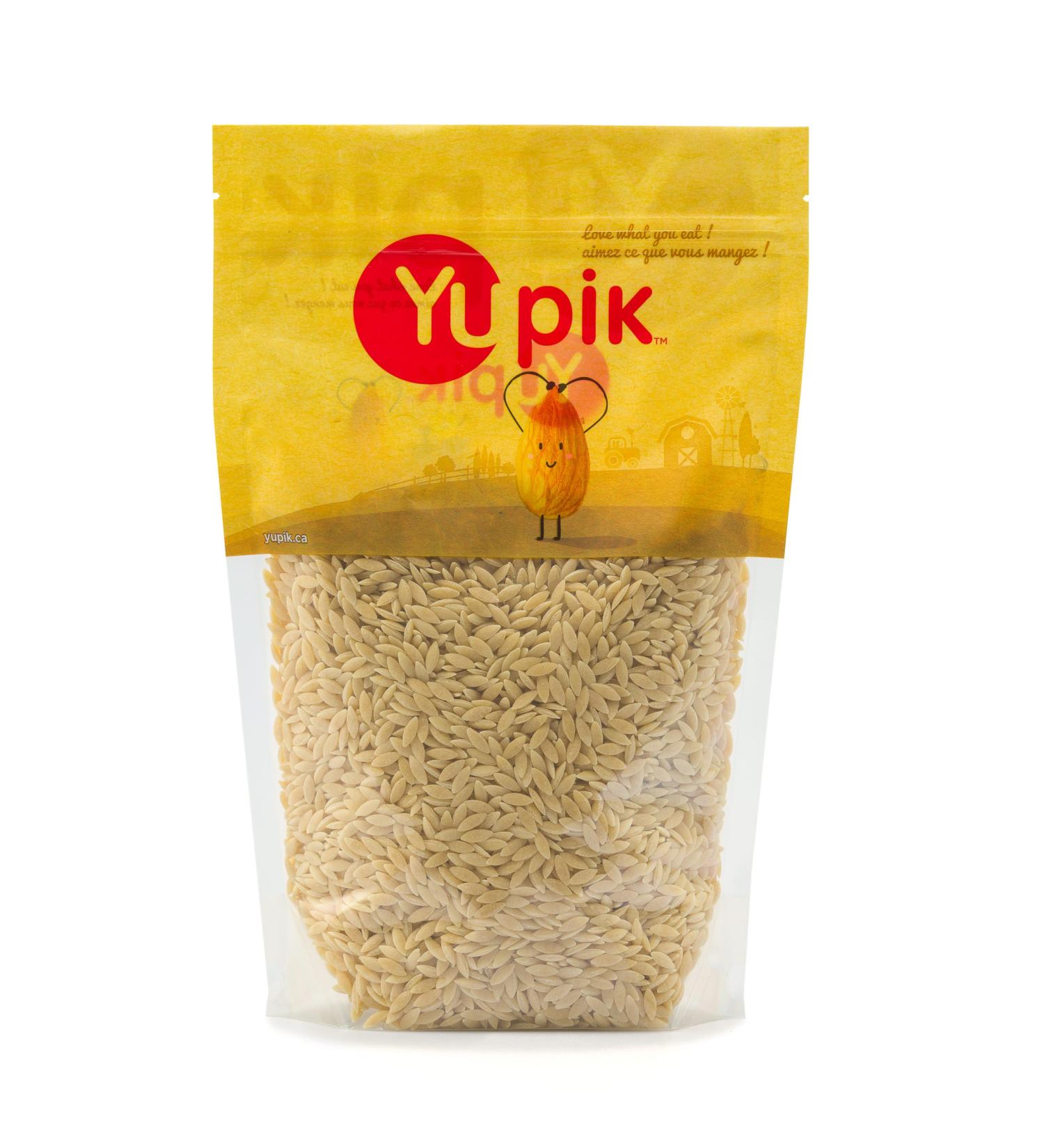 Yupik Orzo Pasta 1 kg Risoni Rice Shaped Pasta Kosher Vegan Made from Durum Semolina Flour No Added Sugar Salt-Free Ideal for Hot or Cold Pasta Recipes 1 kg (Pack of 1) - Buy Online on GoSupps.com