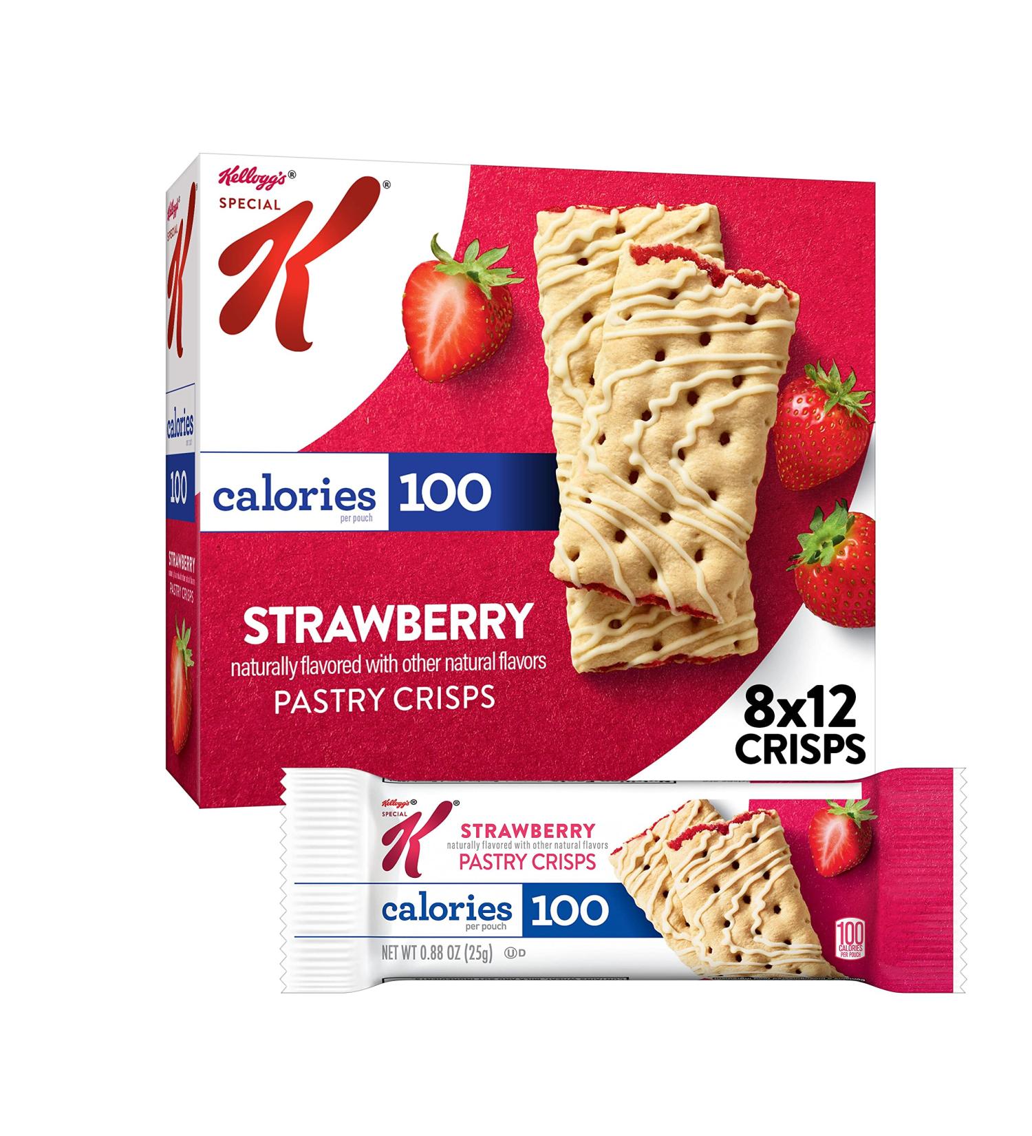 Kellogg's Special K Pastry Crisps  Strawberry  5.28 oz (8 Count) - Buy Online on GoSupps.com