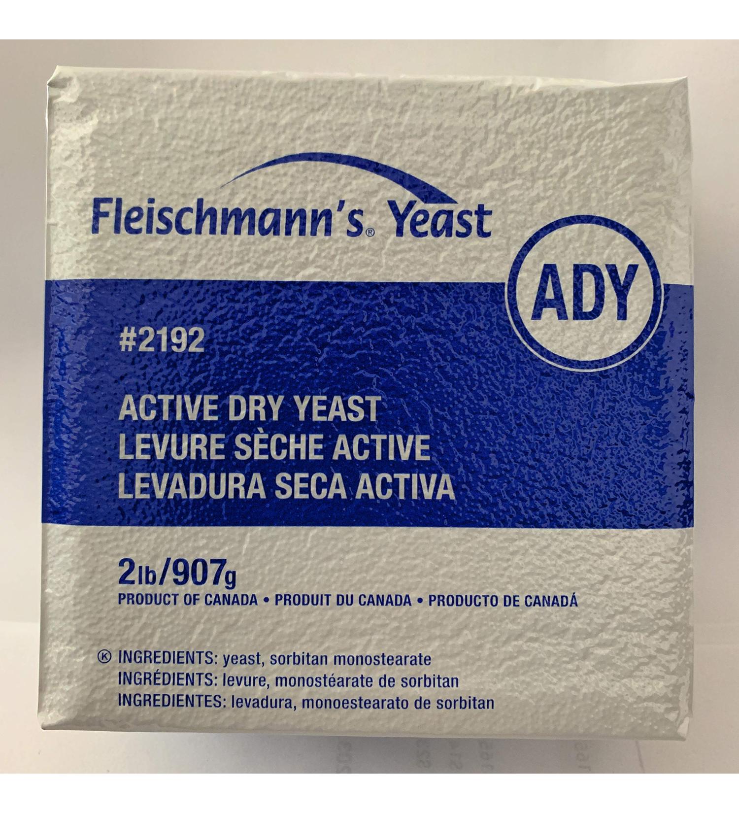 Fleishmanns Yeast 2lb Dry Active Baking Yeast