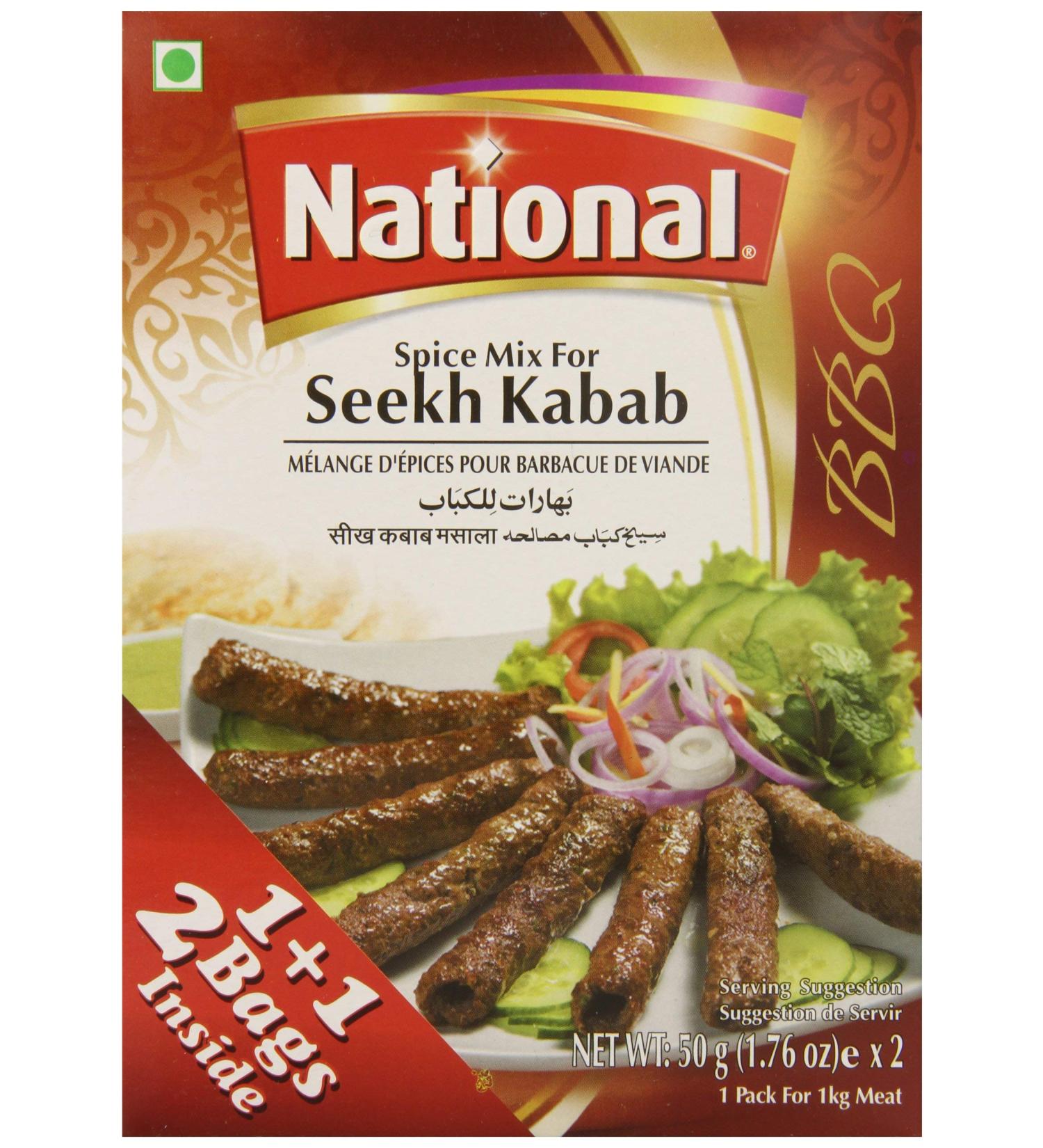 National Foods Spice Mix for Seekh Kebab 50 g - Buy Online on GoSupps.com