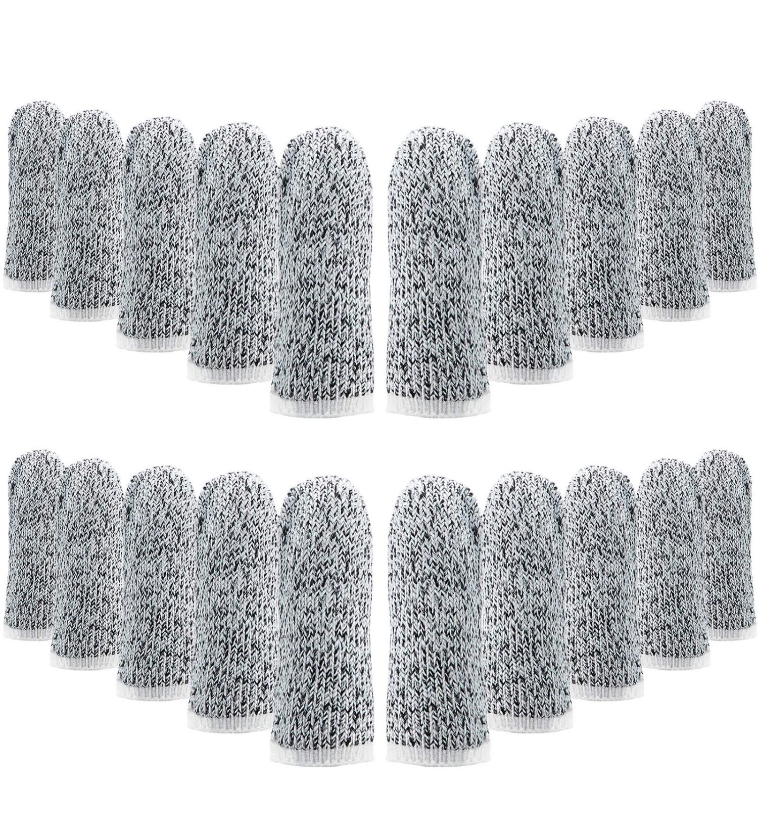 60-Piece Cut-Resistant Finger Cots - Thumb Finger Protectors for Kitchen & Sculpture Work - Buy Online on GoSupps.com