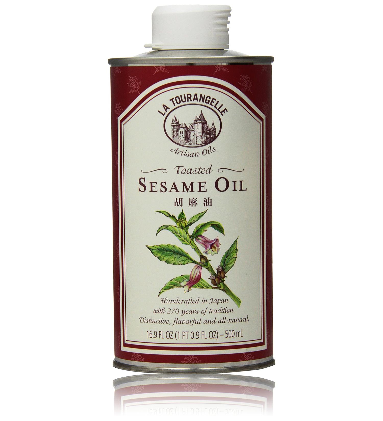 La Tourangelle Toasted Sesame Oil 16.9 Fl. Oz. - All-Natural Artisanal Oil for Stir Fry, Curries, Noodles & Marinades - Buy Online on GoSupps.com