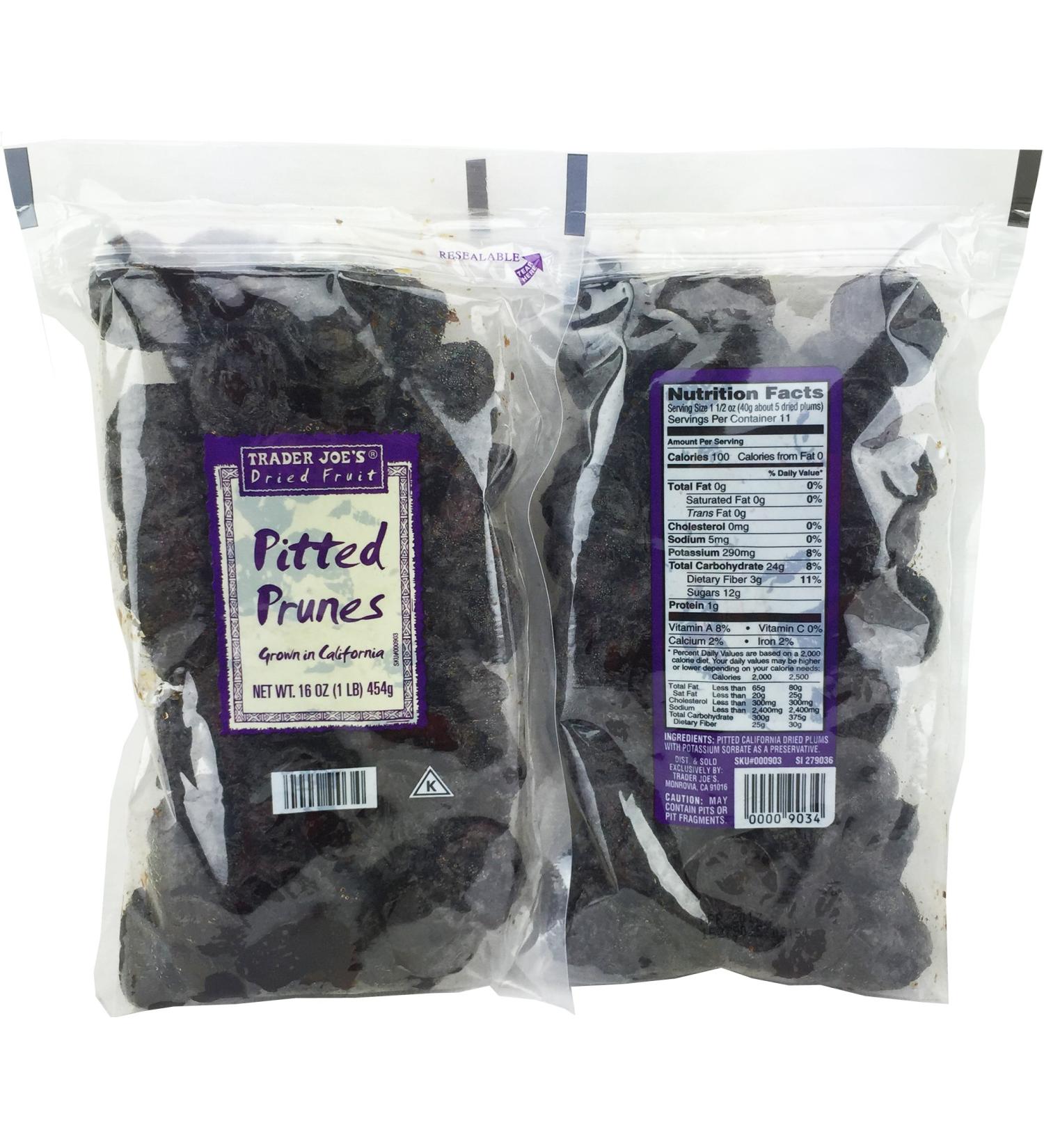 2 Pkg. Trader Joe's Pitted Prunes