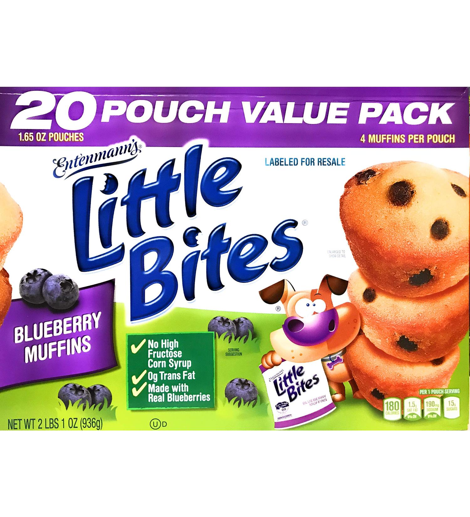 Entenmann's Little Bites Blueberry Muffins - 1 Oz | Soft, Delicious Snack - Buy Online on GoSupps.com