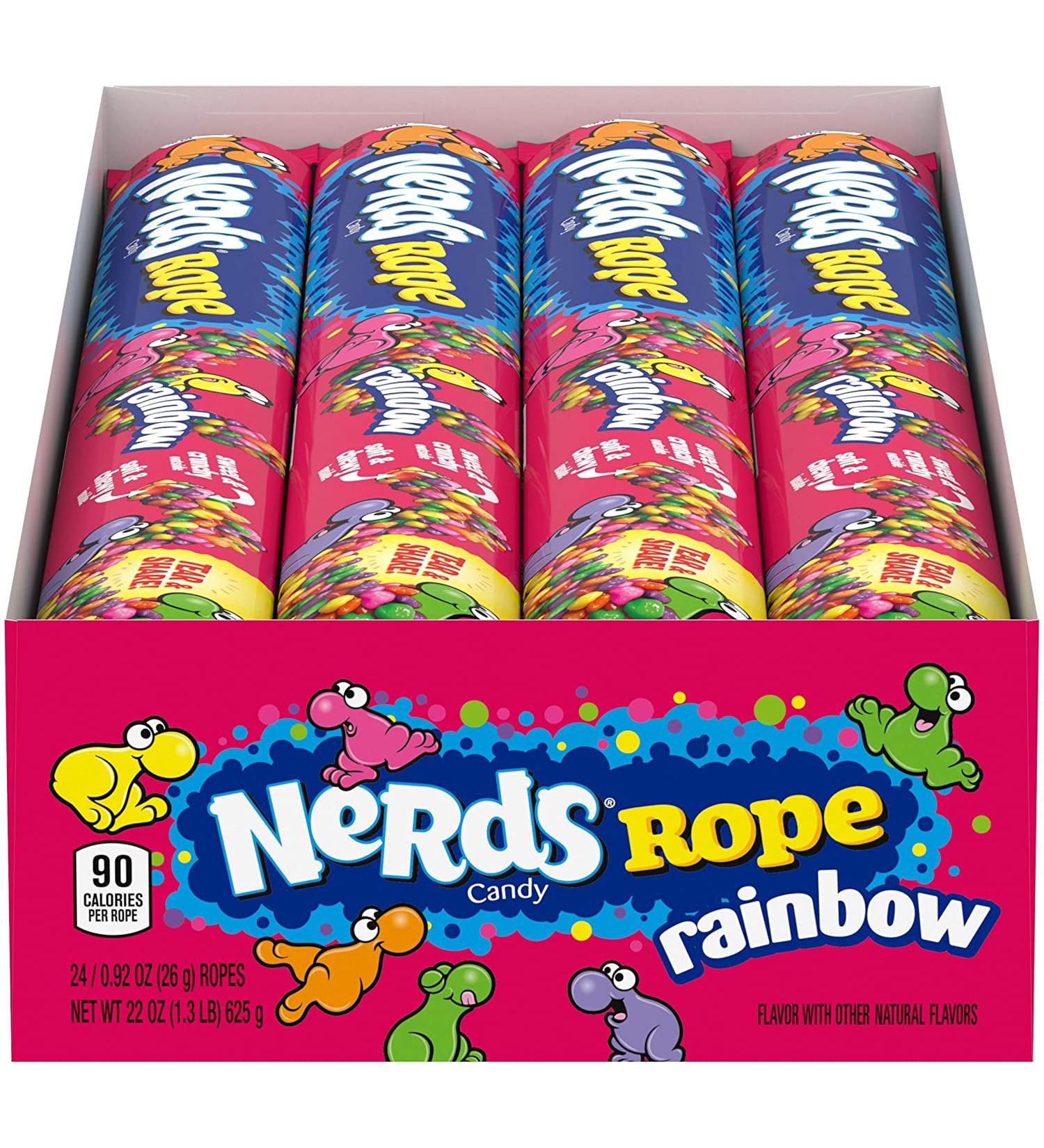 Nerds Rope Rainbow Candy 0.92 oz - 24 Count | Delicious Chewy Treat - Buy Online on GoSupps.com