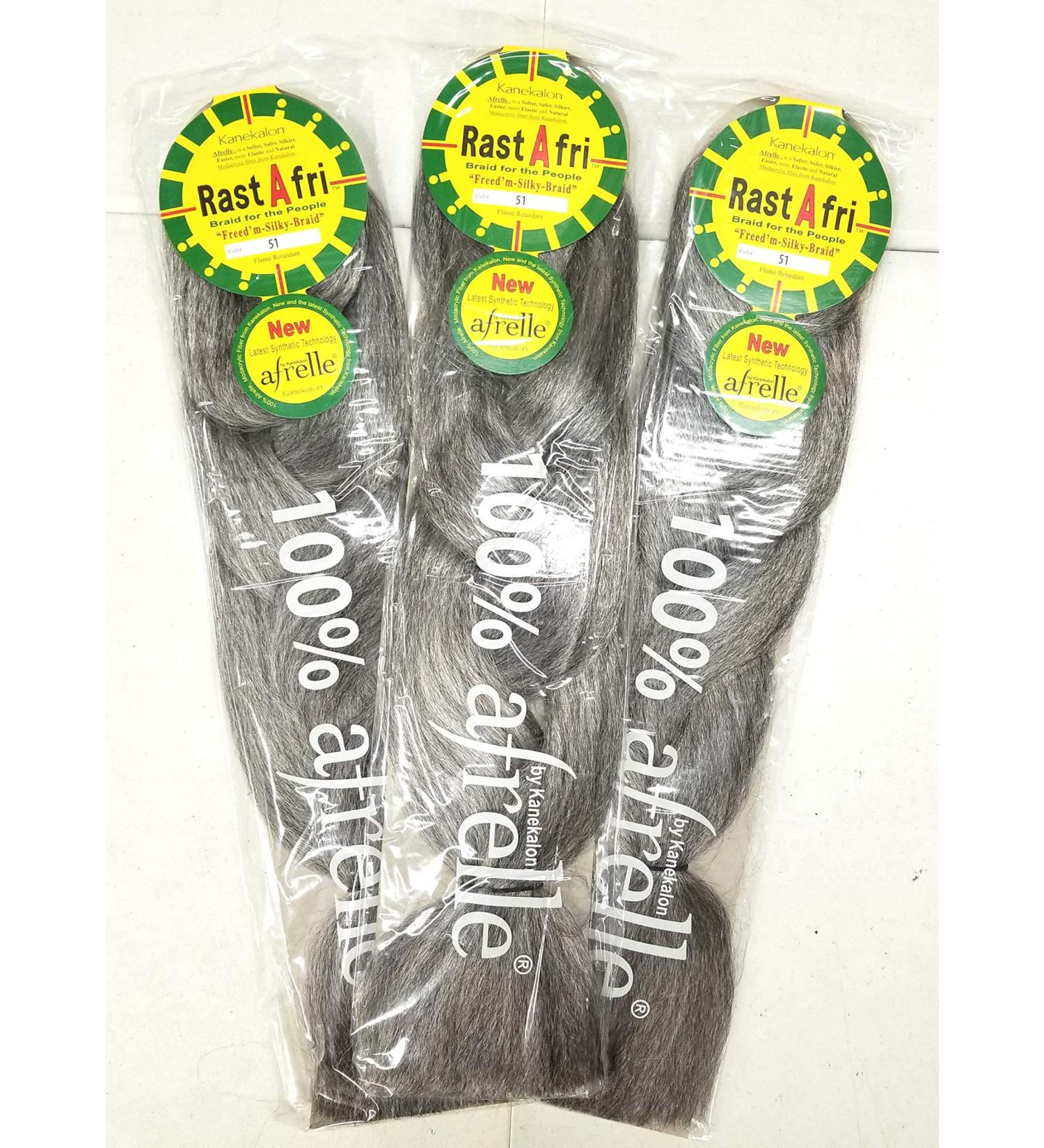 Rasta Fri Braids ( Pack of 3 ) 51 / Salt and Pepper