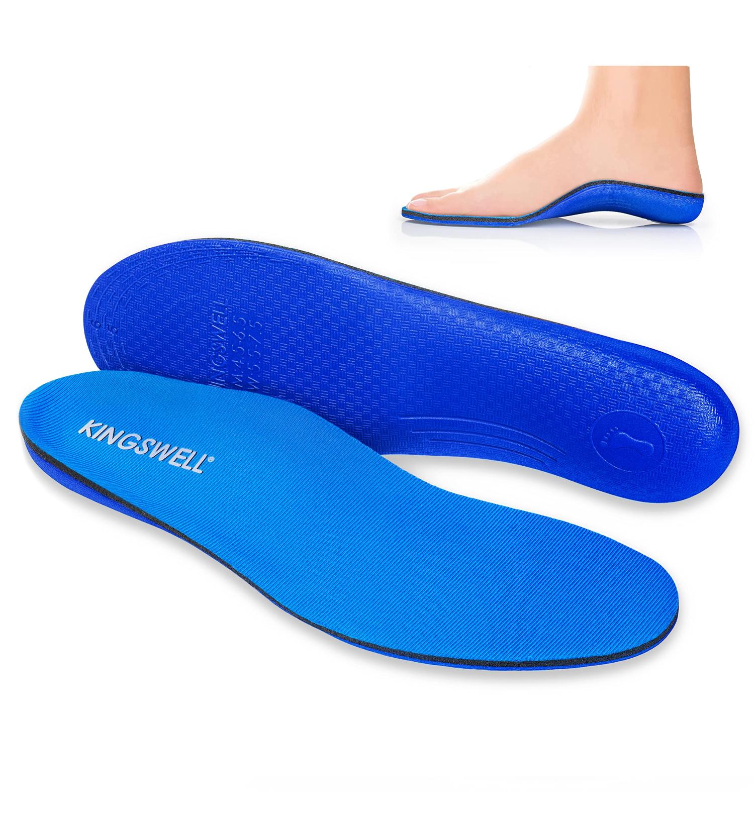 Plantar Fasciitis Relief Insoles - Arch Support Orthotics for Women & Men, XL Size, Blue, Heel Pain, Flat Feet, High Arches, Overpronation - Men's 11-13 / Women's 12-14 - Buy Online on GoSupps.com