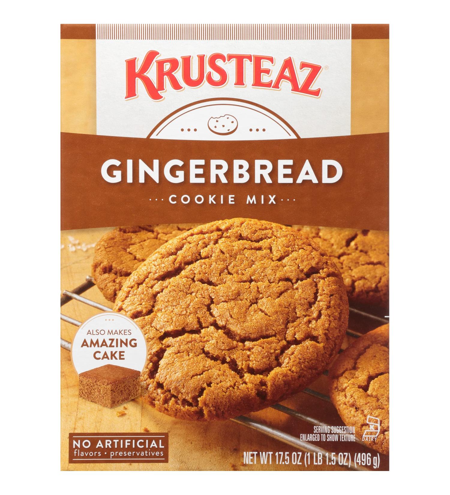 Krusteaz Gingerbread Cookie Mix 17.5 Oz - Easy Holiday Baking - Buy Online on GoSupps.com