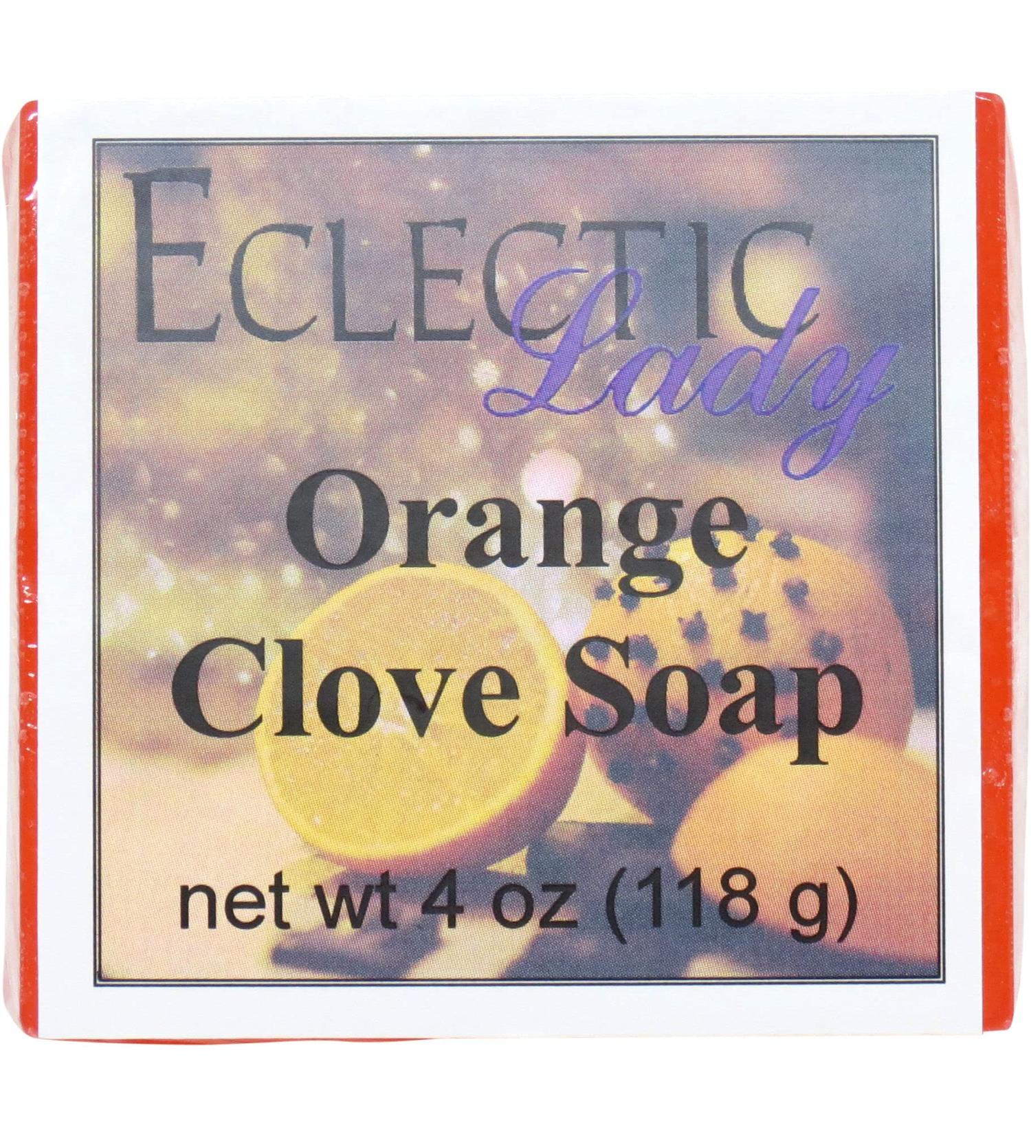 Buy Orange Clove Glycerin Soap - 4 oz Bar by Eclectic Lady | Handmade Natural Soap for Healthy Skin - Fast International Shipping - Buy Online on GoSupps.com