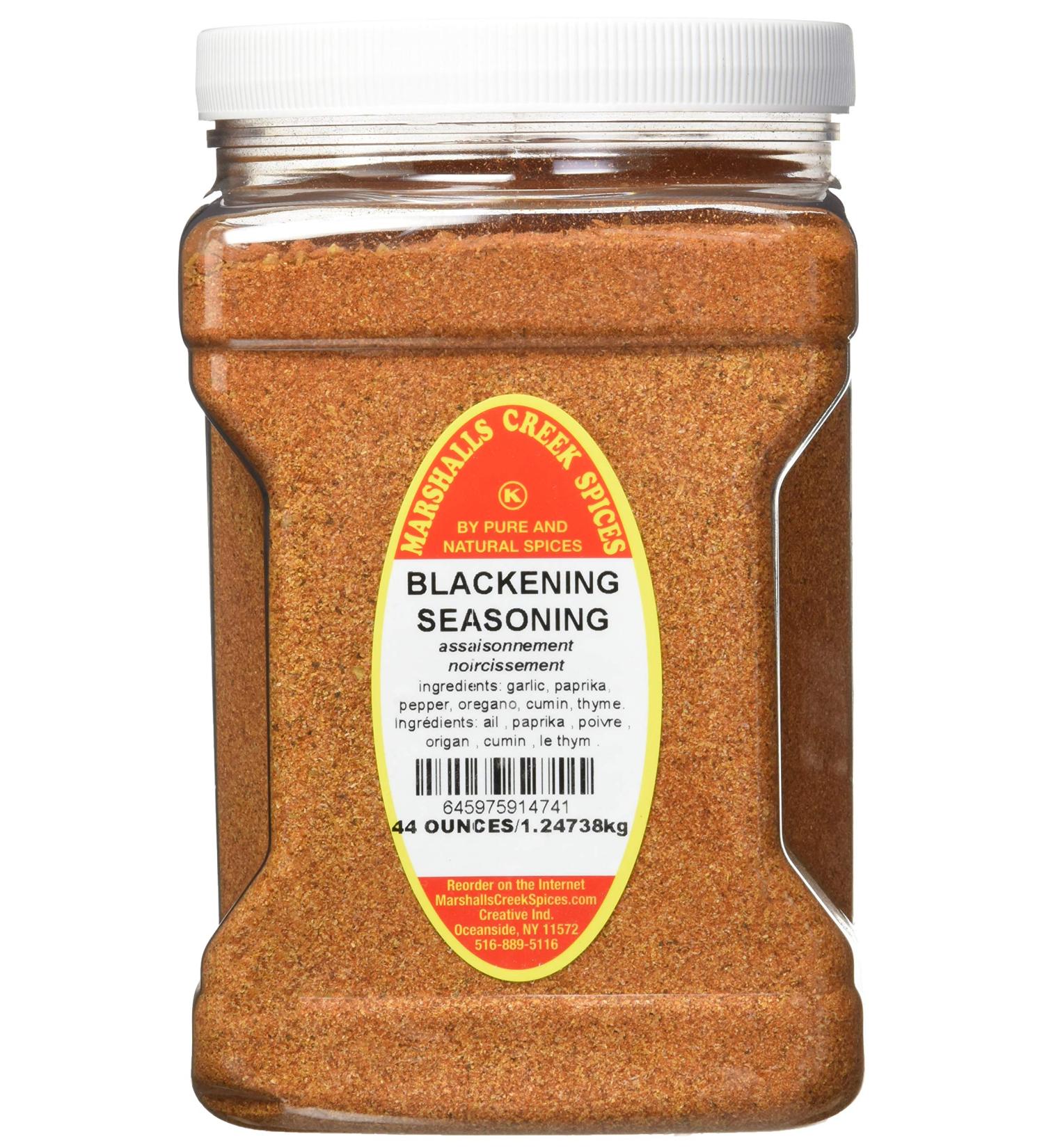 Marshalls Creek Spices Family Size Marshalls Creek Kosher Spices Blackening Seasoning No Salt 44 ounces - Buy Online on GoSupps.com
