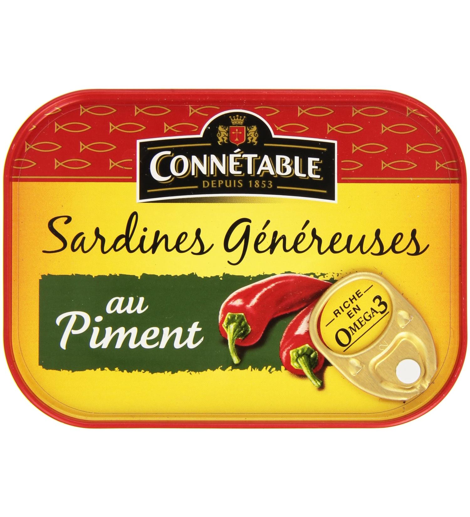 Constable Generous Sardines with Chili Pepper Box 140 g - Pack of 6 - Buy Online on GoSupps.com