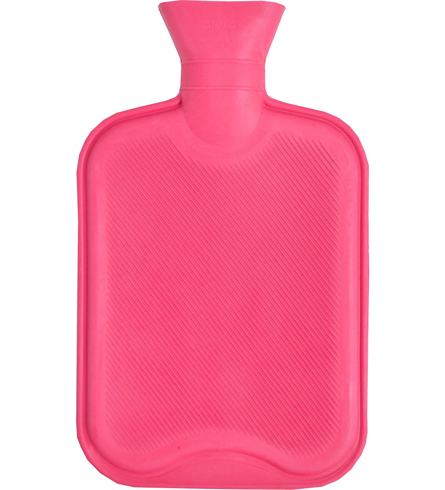 Vagabond 2L Pink Ribbed Hot Water Bottle Pink 2 l (Pack of 1)