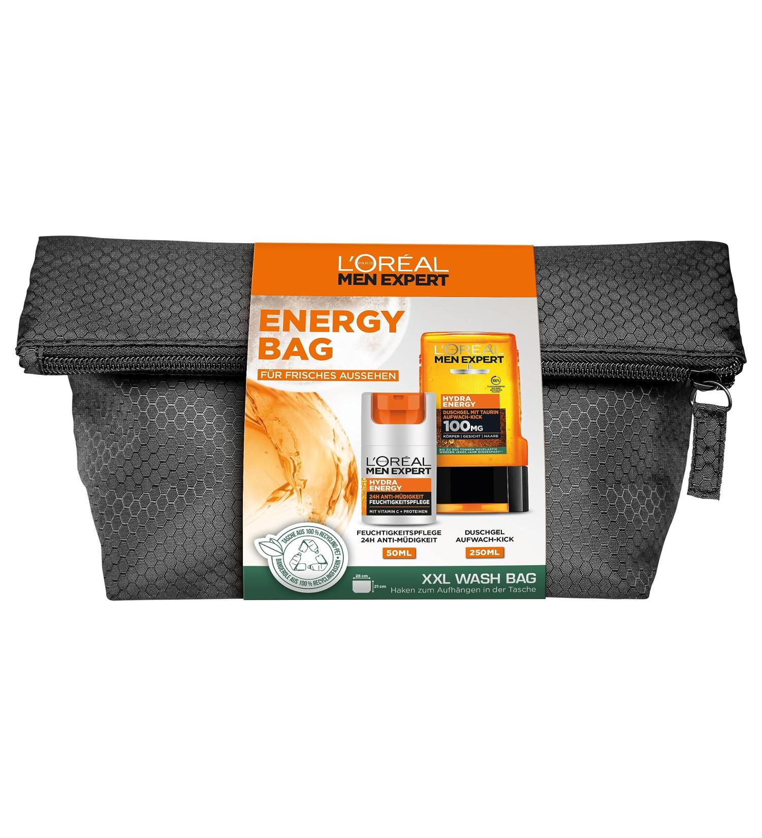 L'Or al Men Expert Nursing Set for Tired Skin - Men's Gift Set with Face Cream & Shower Gel | Shop Internationally - Buy Online on GoSupps.com