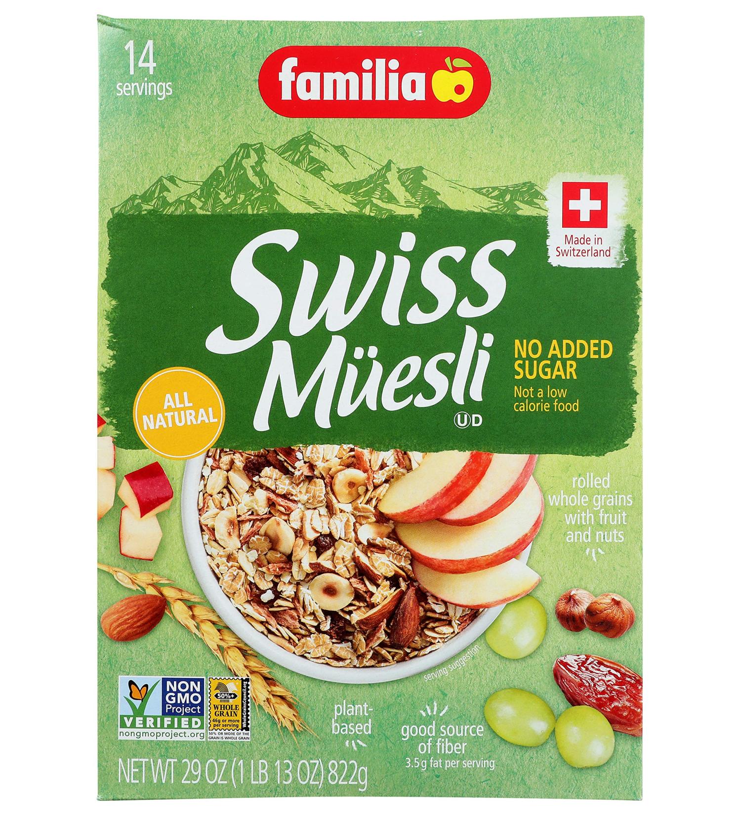 Familia Swiss Muesli Cereal 29oz (Pack of 6) - No Added Sugar - Packaging May Vary - Buy Online on GoSupps.com