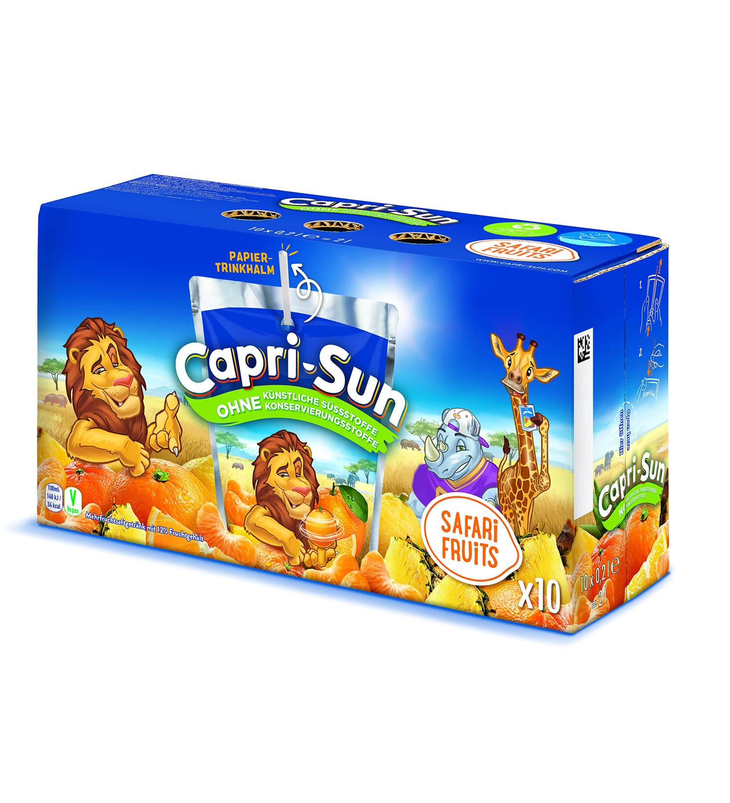 Capri de soleil Capri de soleil Safari 10 Box Pack de 4 (4 x 200 ml)