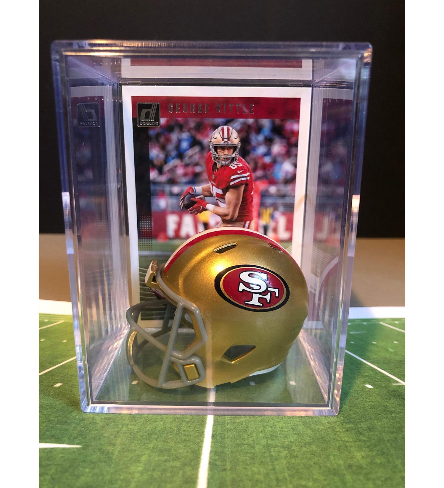 San Francisco 49ers NFL Helmet Shadowbox w/George Kittle card