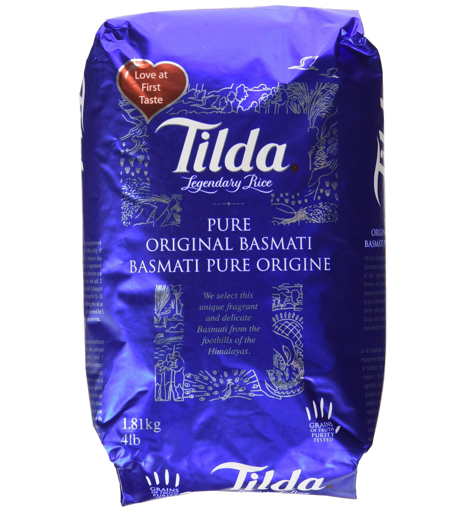 Tilda Legendary Rice Pure Original Basmati - 4lb Pack - Buy Online on GoSupps.com
