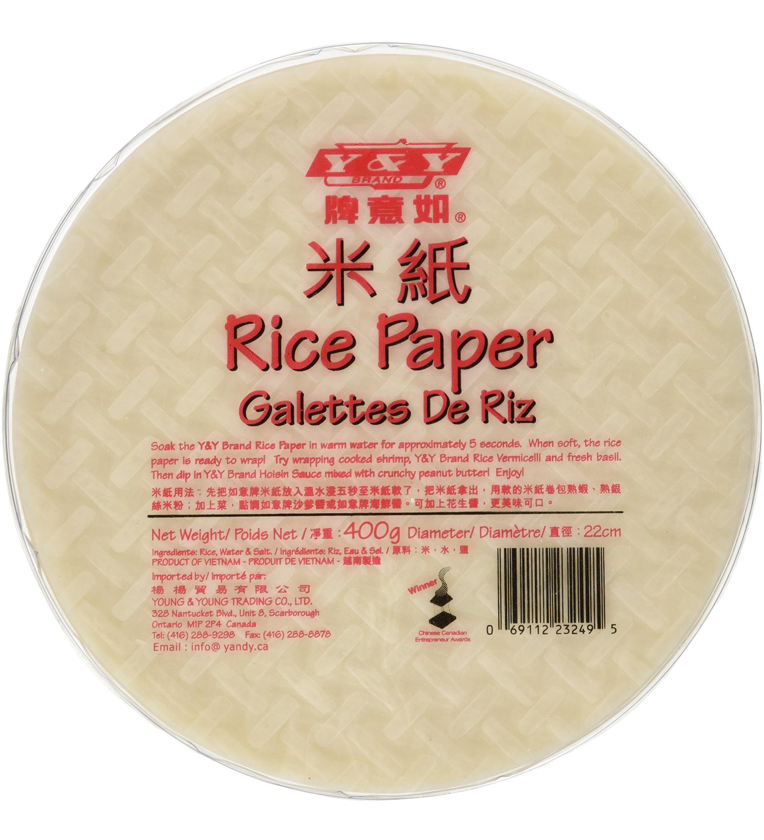 Y&Y WT49SS Rice Paper 400-Gram - Buy Online on GoSupps.com