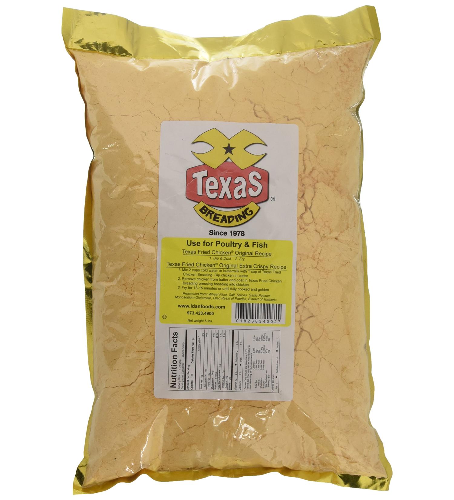 Texas Fried Chicken Breading 5 lbs - Crispy and Delicious Coating Mix - Buy Online on GoSupps.com
