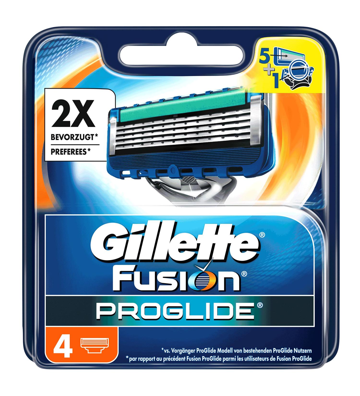 Discontinued model Gillette Fusion ProGlide razor blades for men 4 pieces 4 pieces (1 pack)