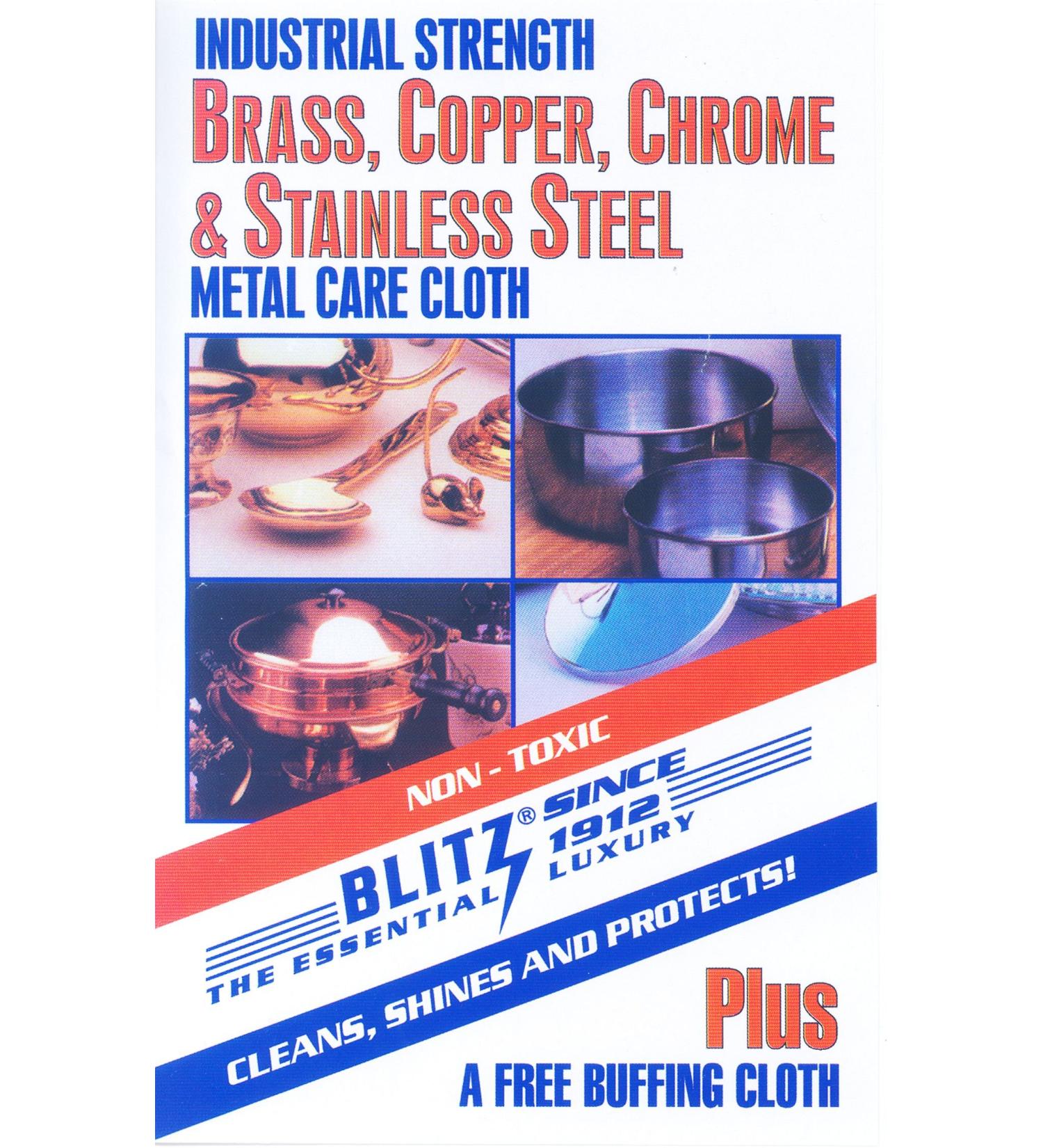 Blitz Metal Care Original Cloth, 2 Pack